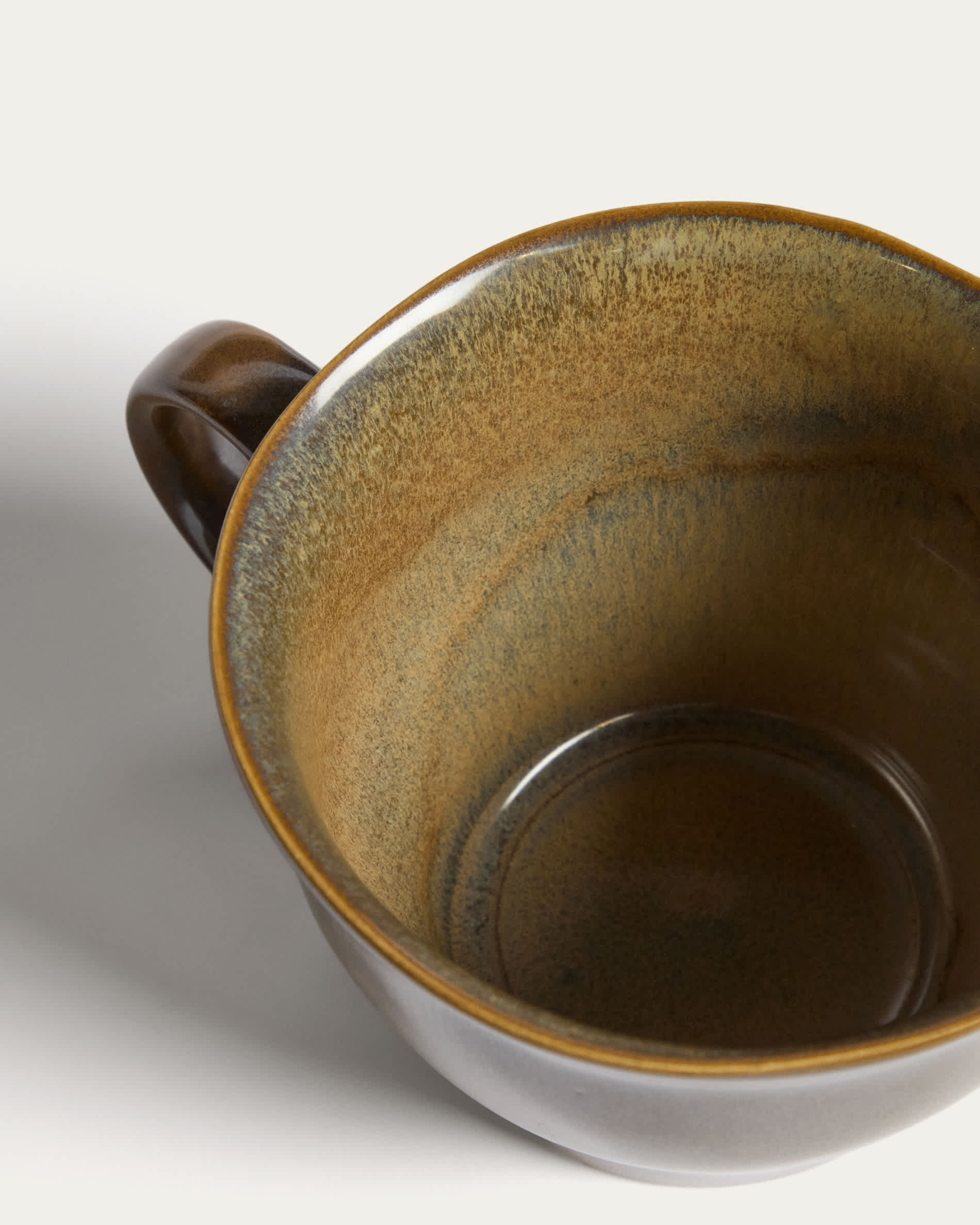 Aderno moss green ceramic mug