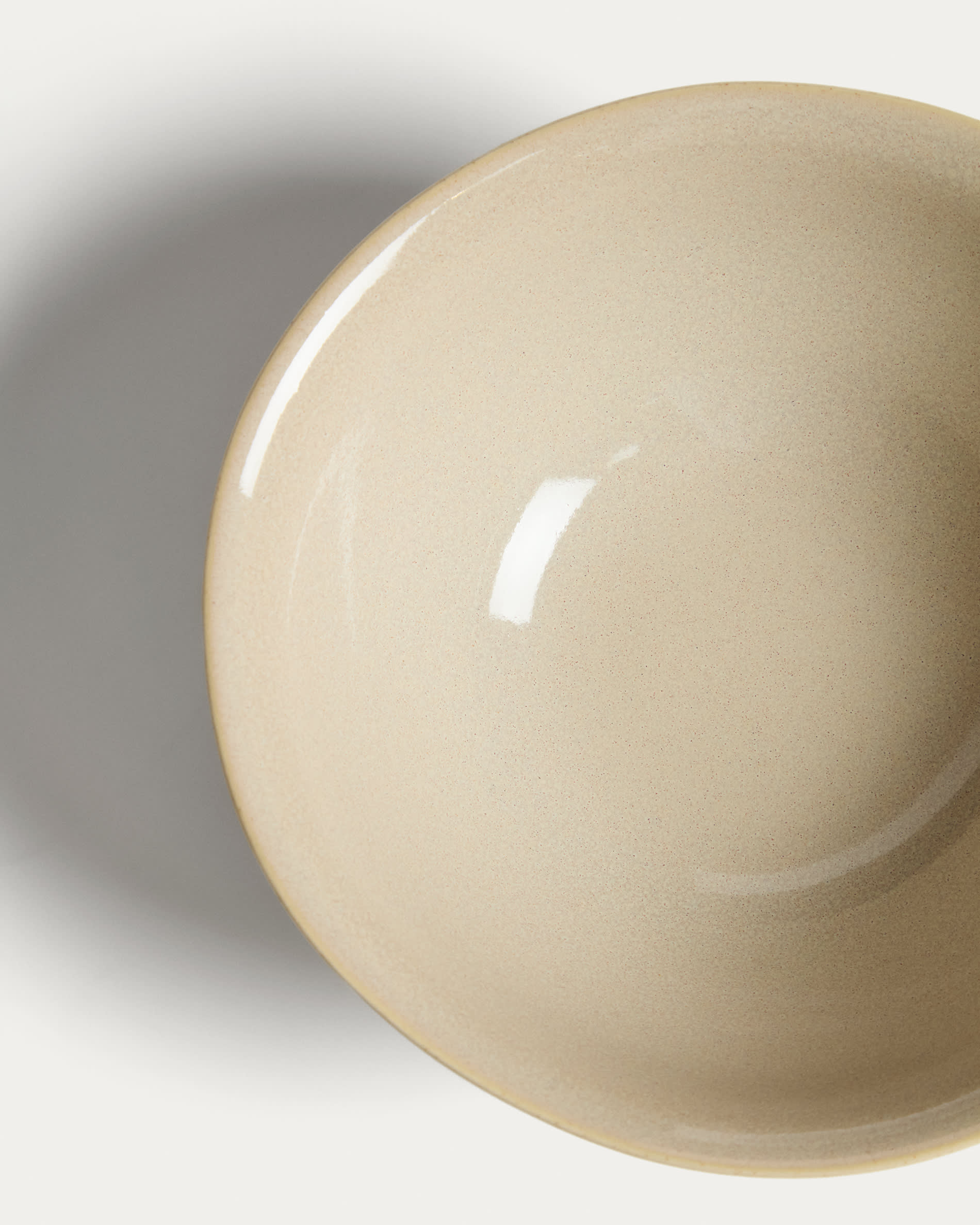 Aderno ivory ceramic bowl