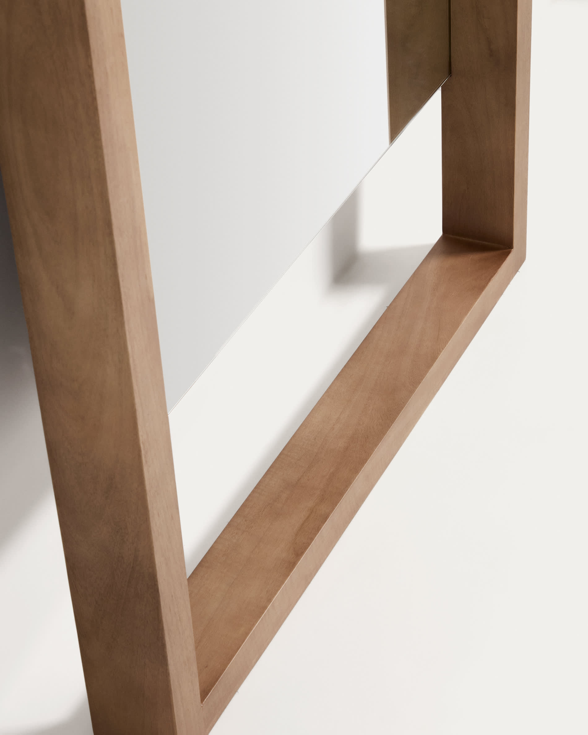 Vatro natural-coloured solid mango wood floor mirror 96 x 181 cm, FSC 100%