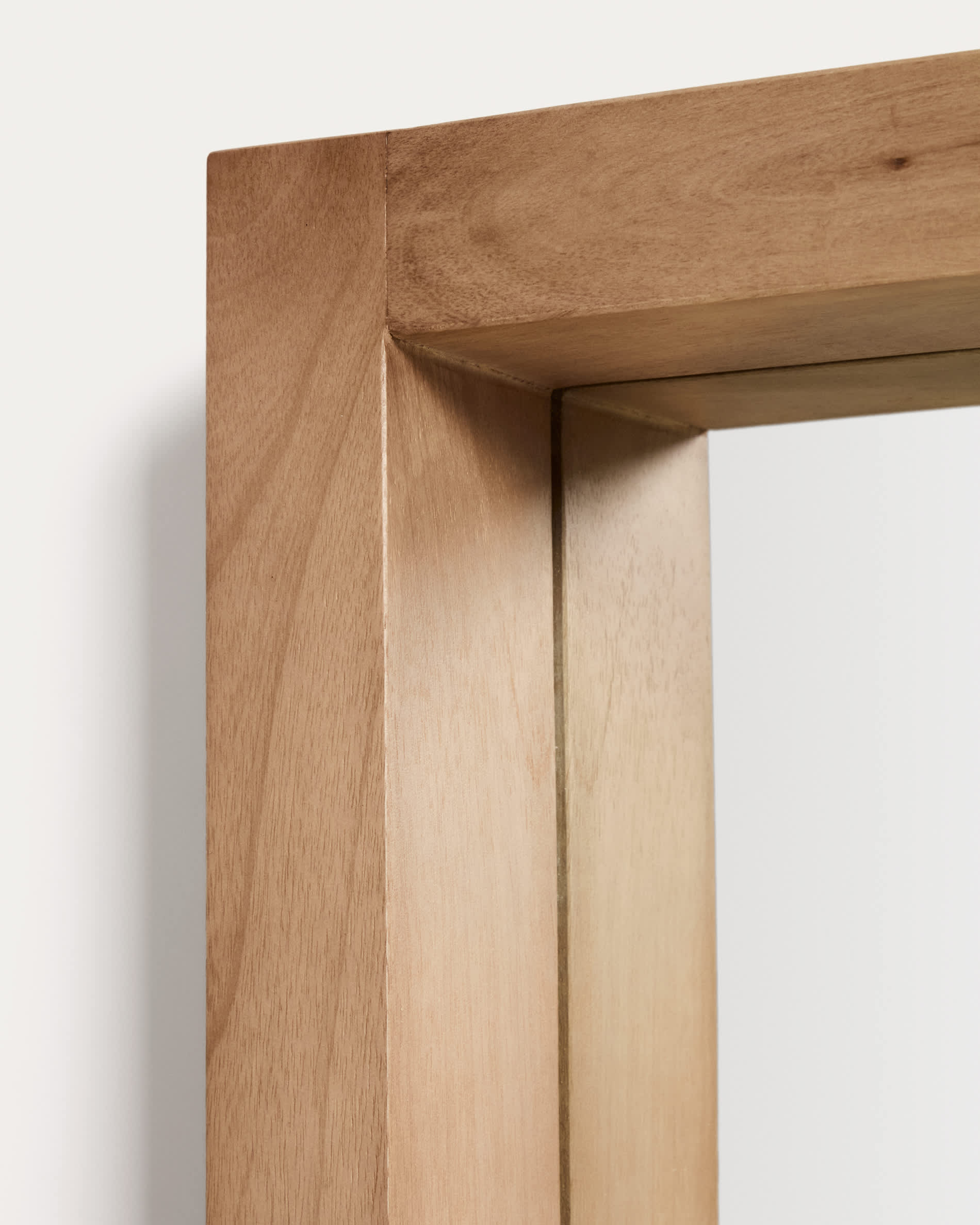 Vatro natural-coloured solid mango wood floor mirror 52 x 181 cm, FSC 100%