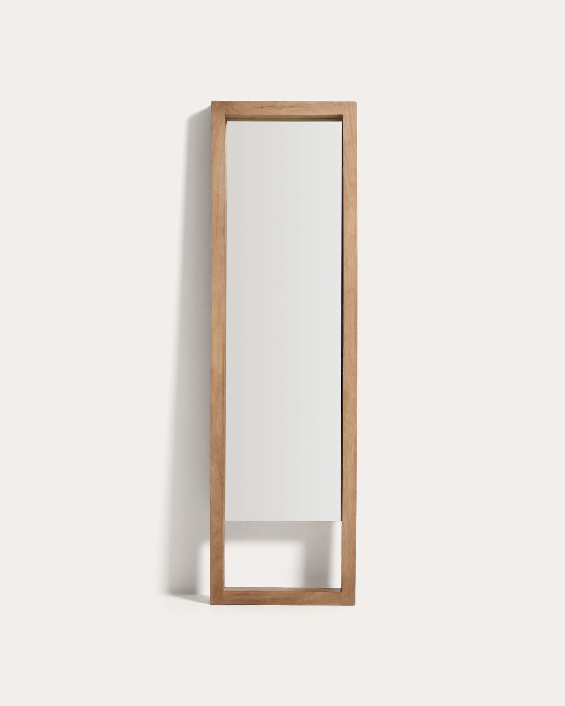 Vatro natural-coloured solid mango wood floor mirror 52 x 181 cm, FSC 100%