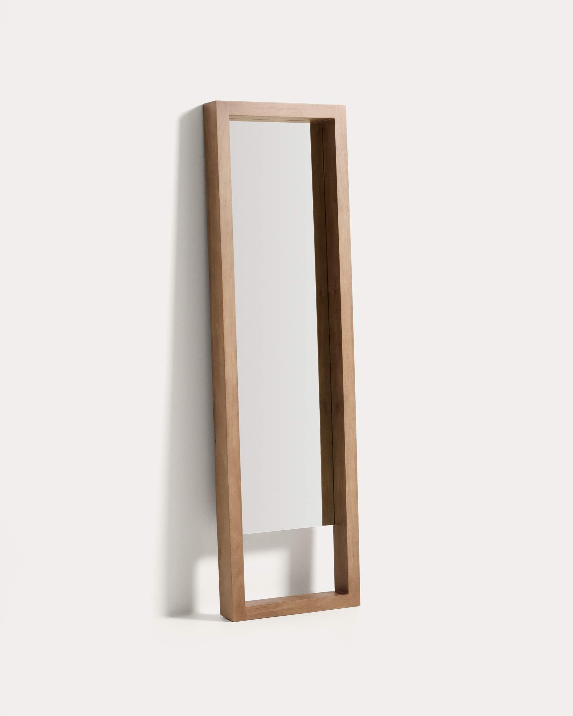 Vatro natural-coloured solid mango wood floor mirror 52 x 181 cm, FSC 100%