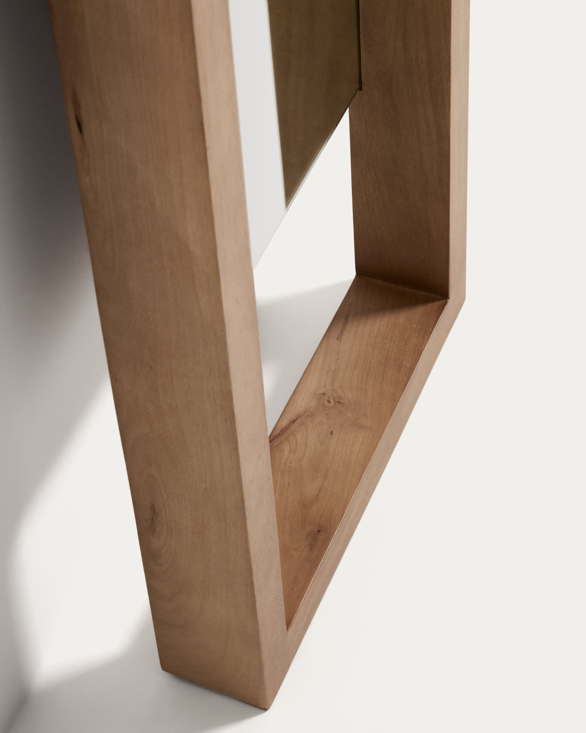 Vatro natural-coloured solid mango wood floor mirror 52 x 181 cm, FSC 100%