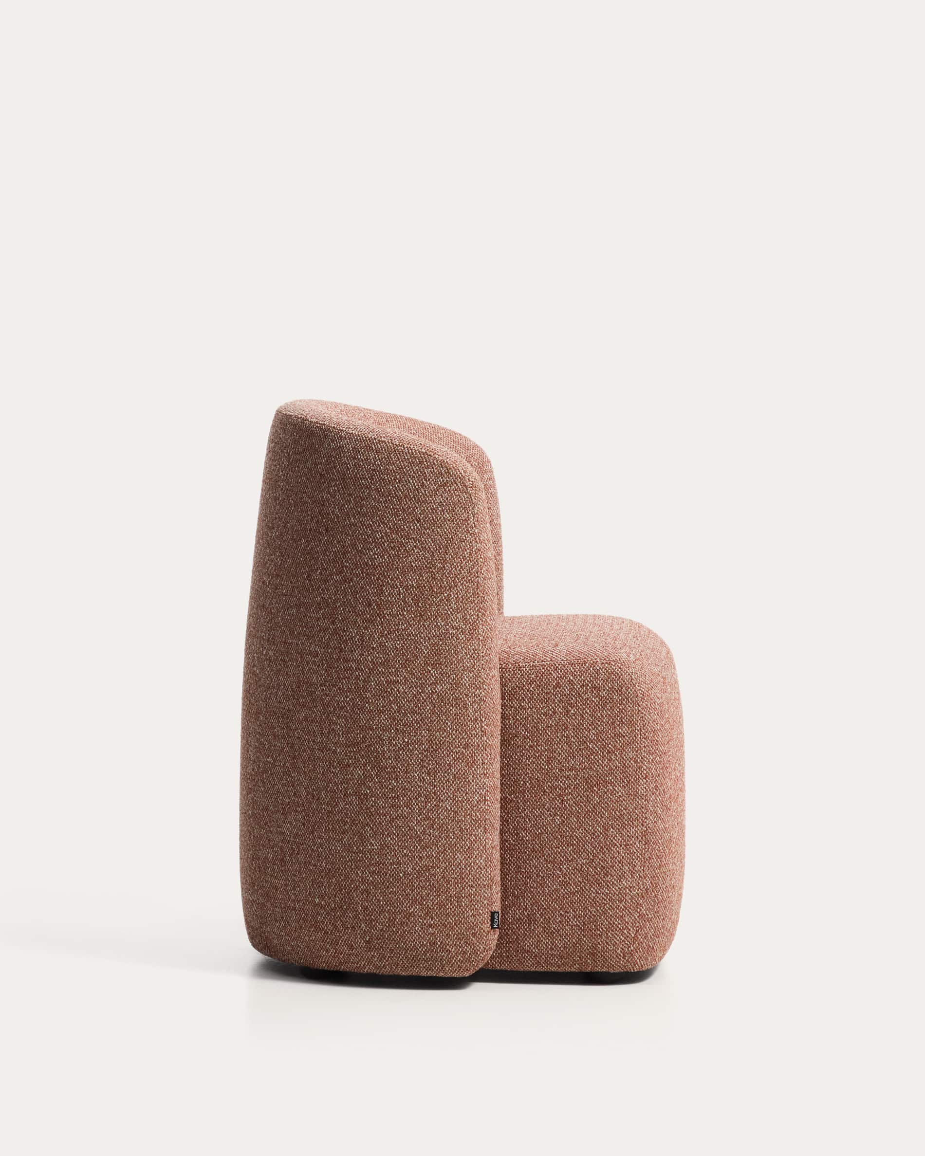 Corvena chair in terracotta chenille FSC Mix Credit