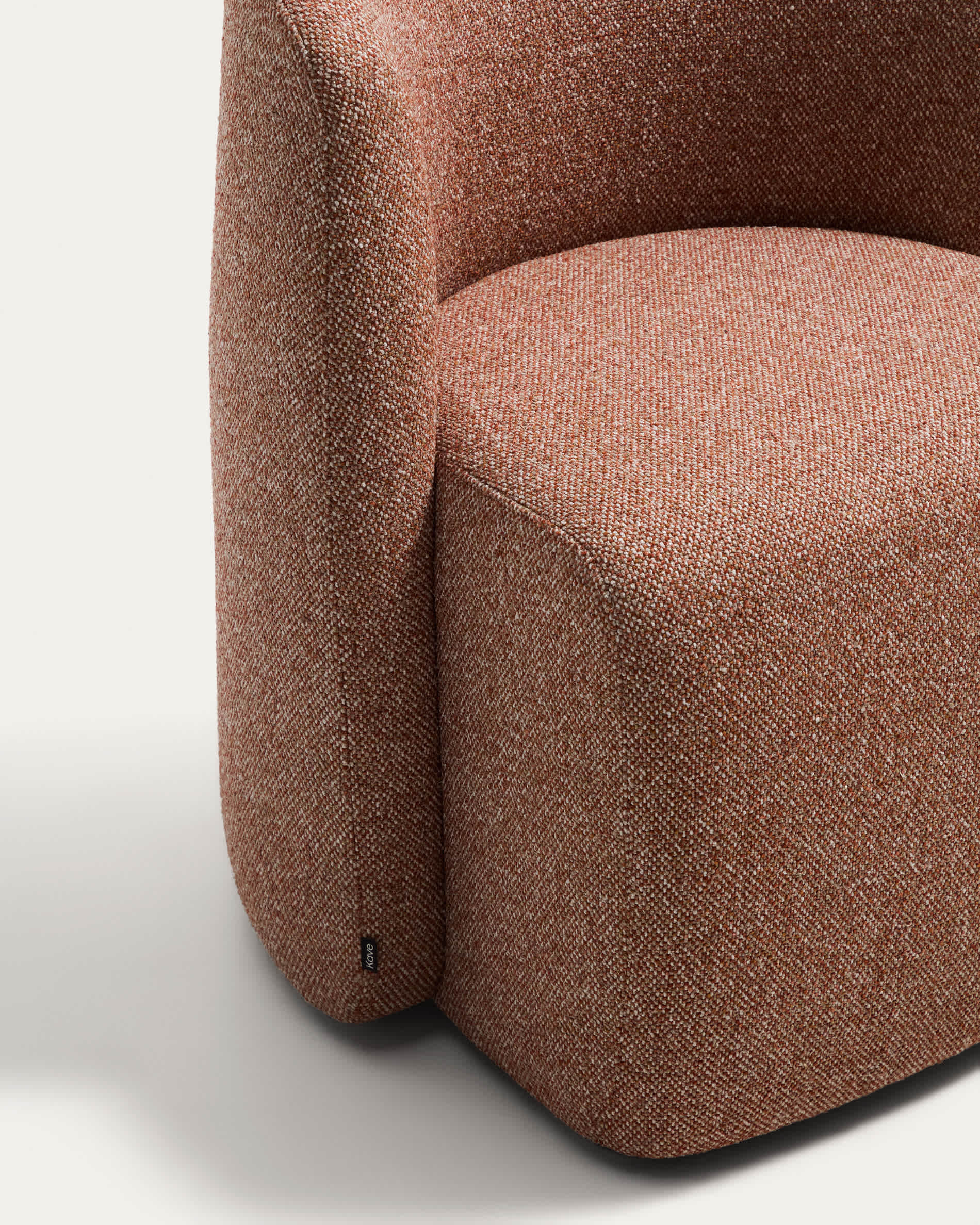 Corvena chair in terracotta chenille FSC Mix Credit