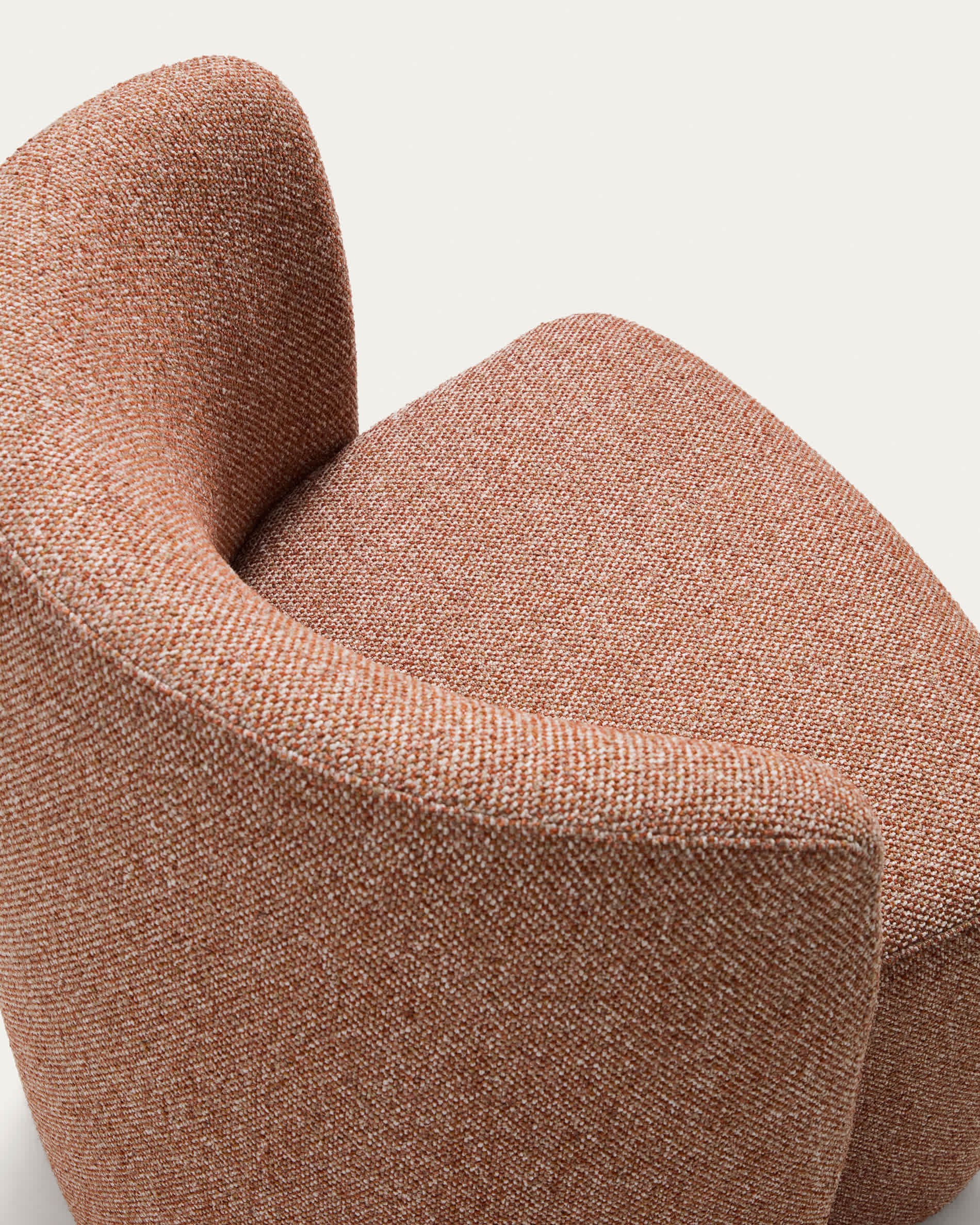 Corvena chair in terracotta chenille FSC Mix Credit