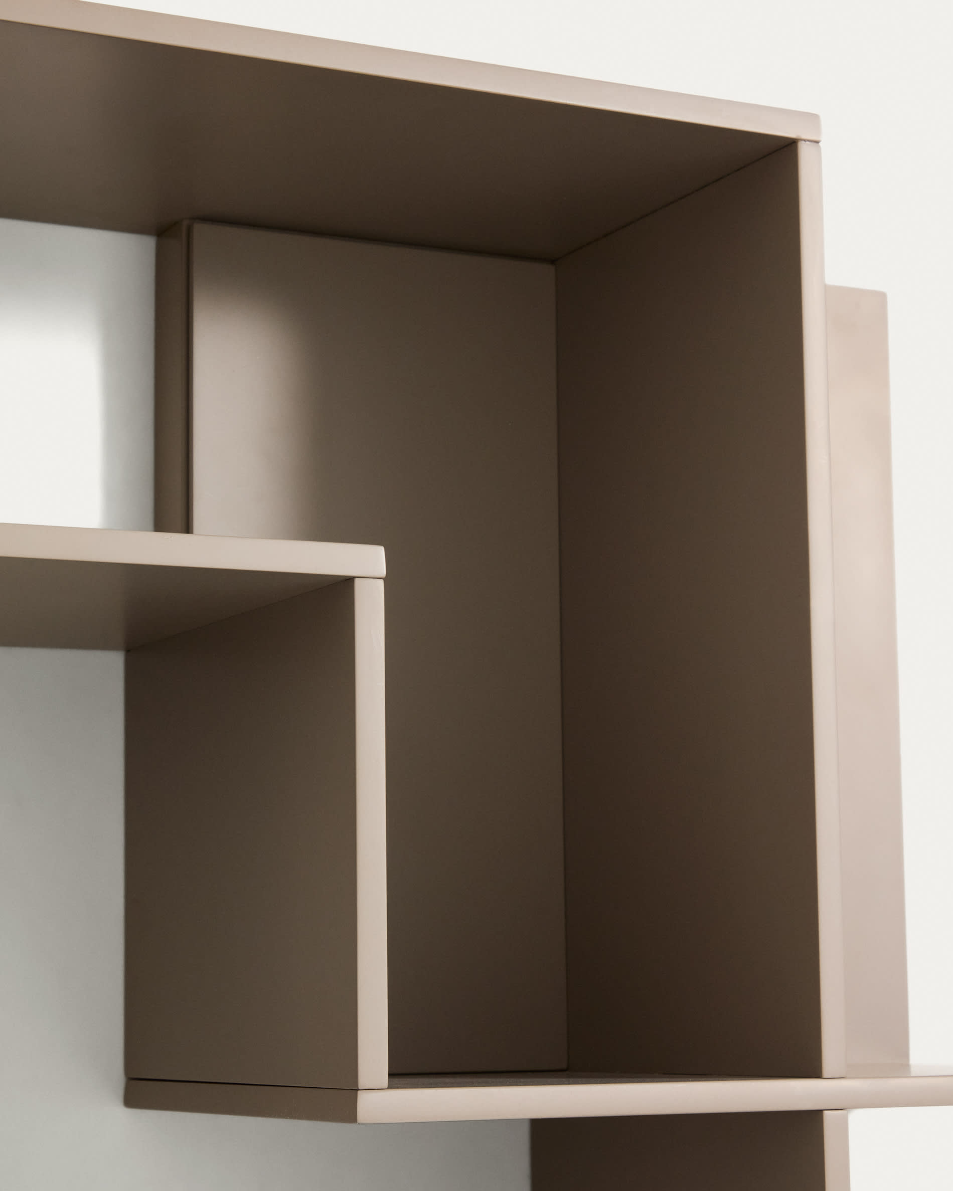 Ina modular shelving unit in taupe lacquered MDF 80 x 80cm FSC 100%
