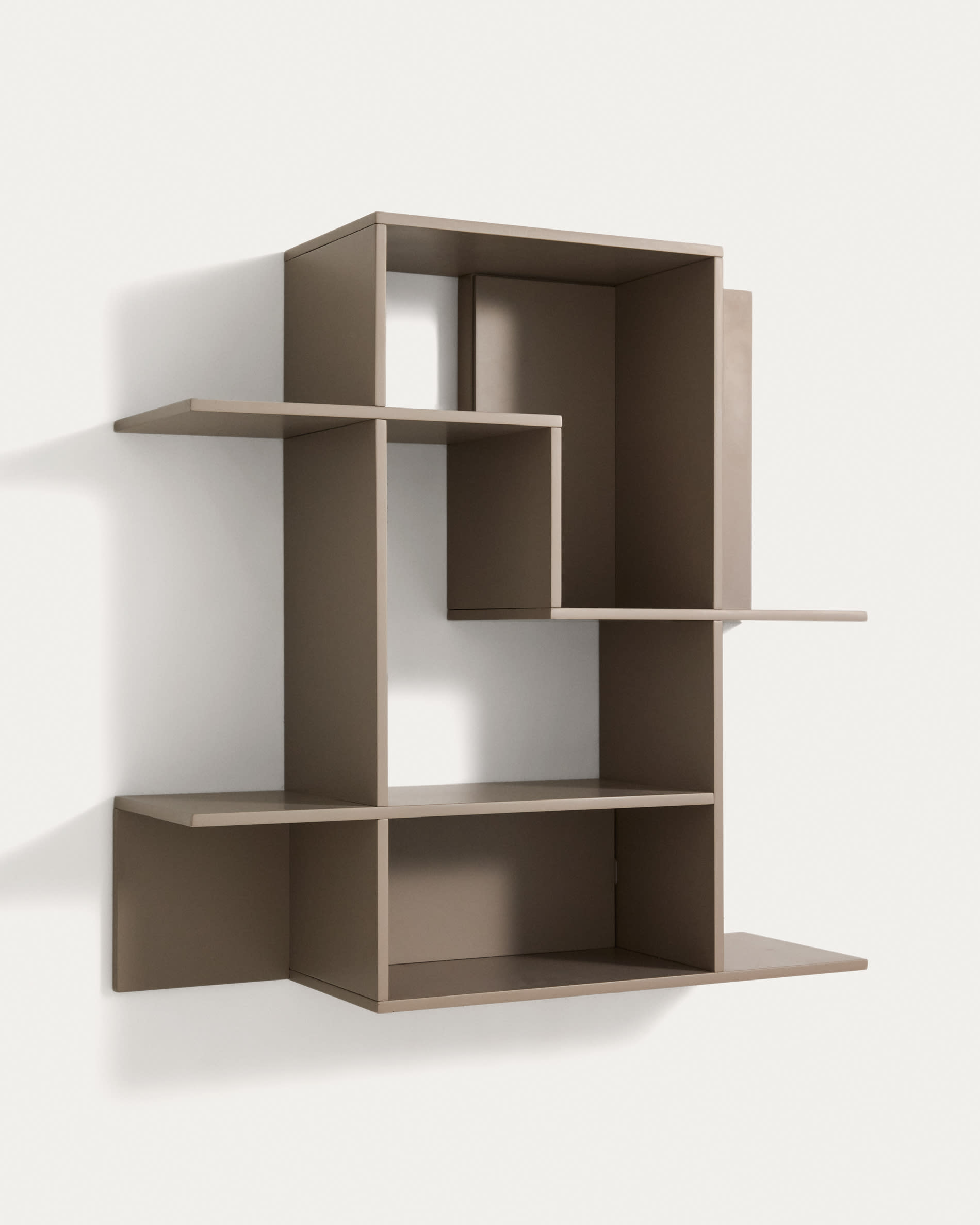 Ina modular shelving unit in taupe lacquered MDF 80 x 80cm FSC 100%