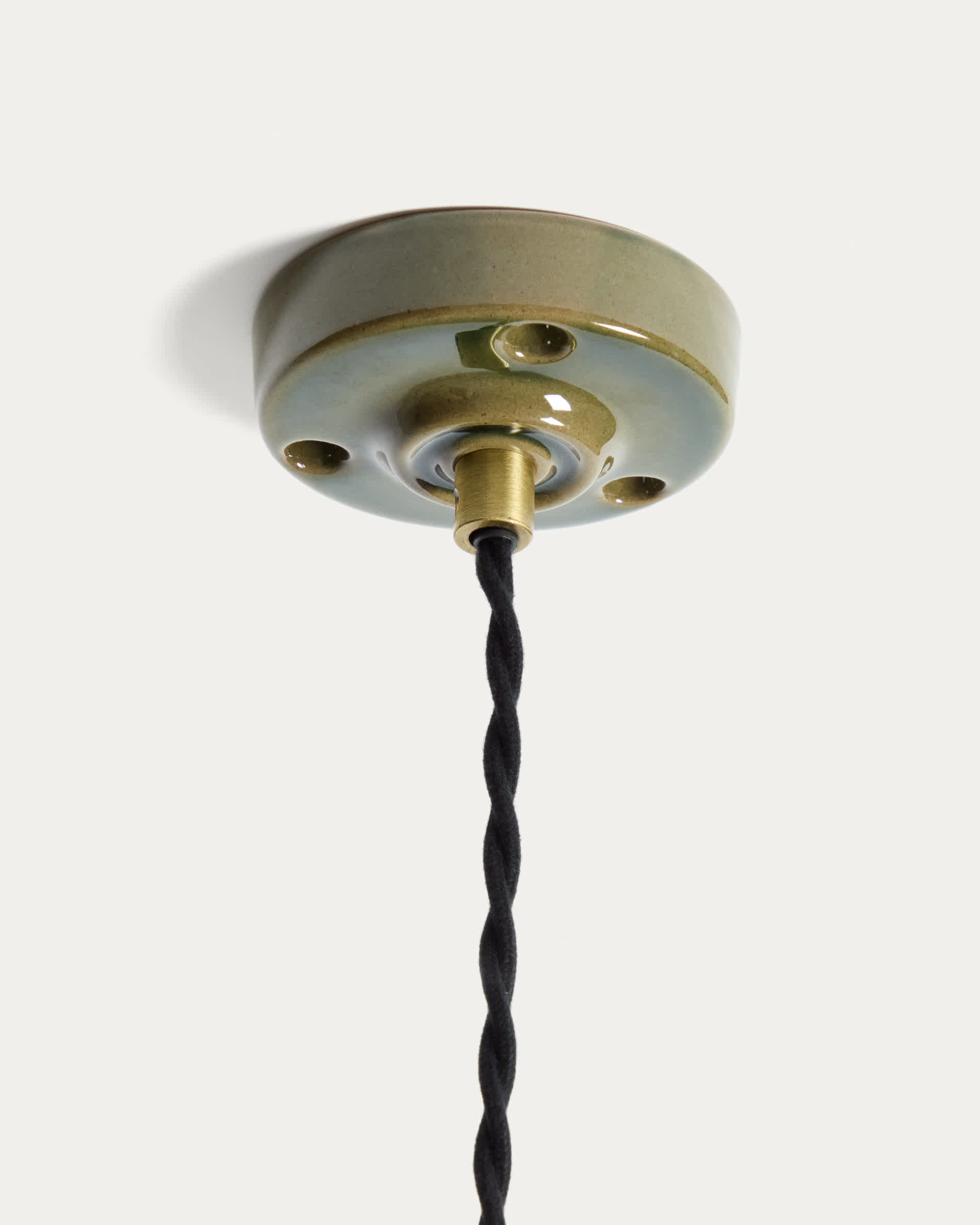Ceren green ceramic ceiling lamp 29 cm