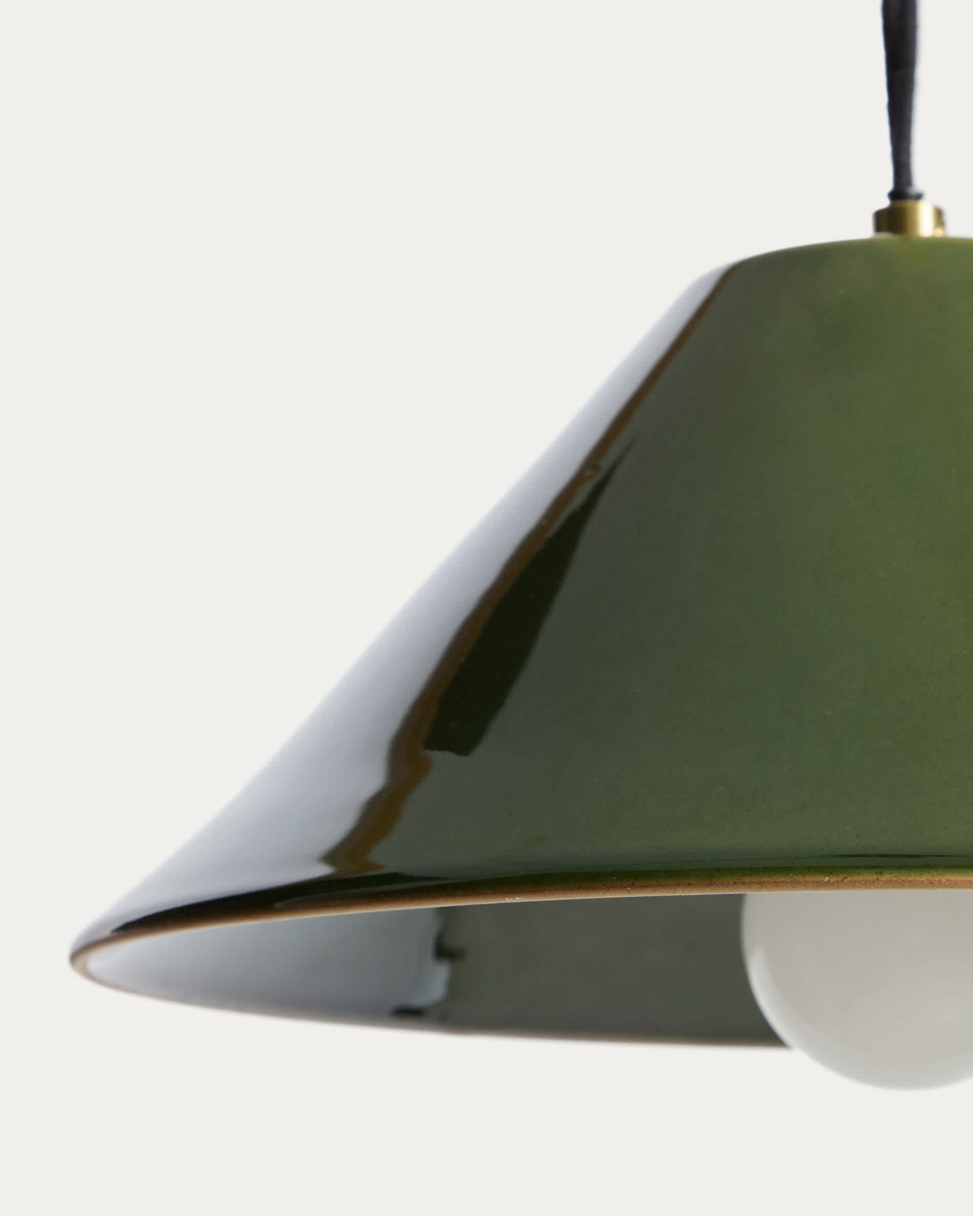 Ceren green ceramic ceiling lamp 29 cm