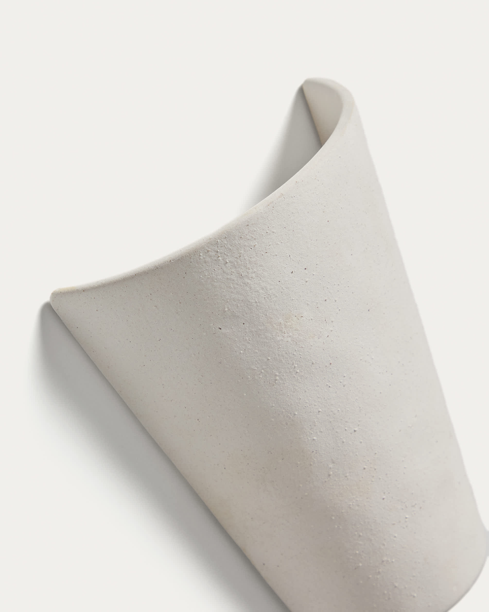 Ceren white ceramic wall lamp 13 cm