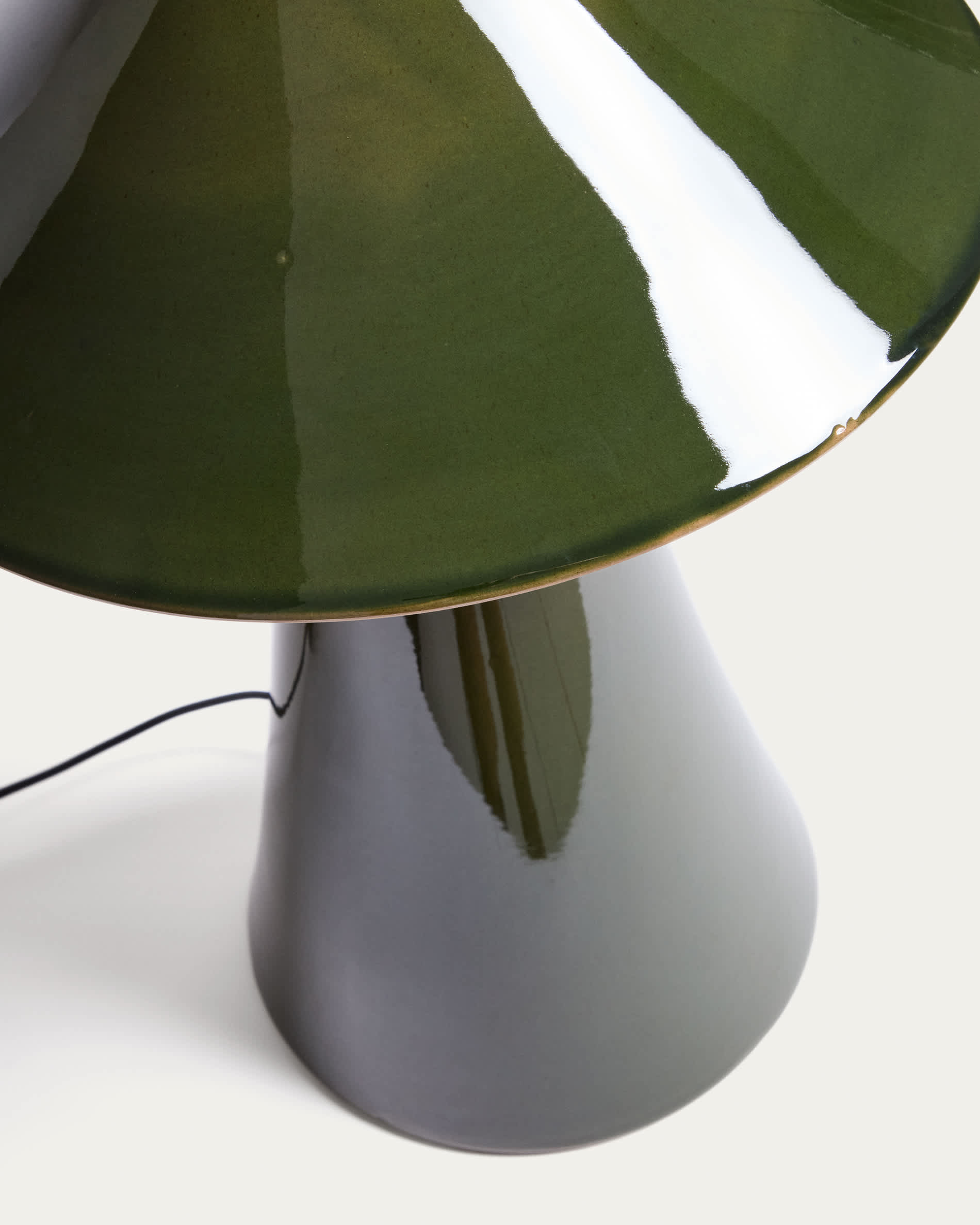 Ceren green ceramic table lamp 54 cm