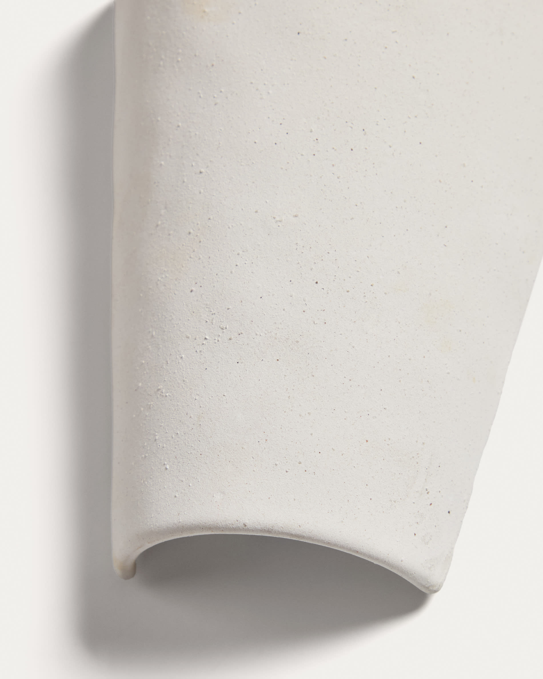 Ceren white ceramic wall lamp 13 cm