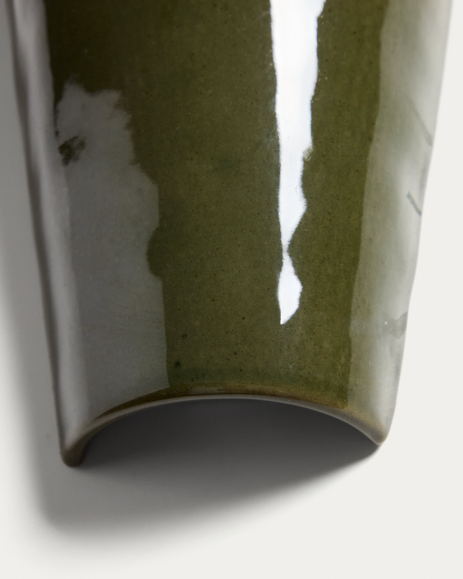 Ceren green ceramic wall lamp 13 cm