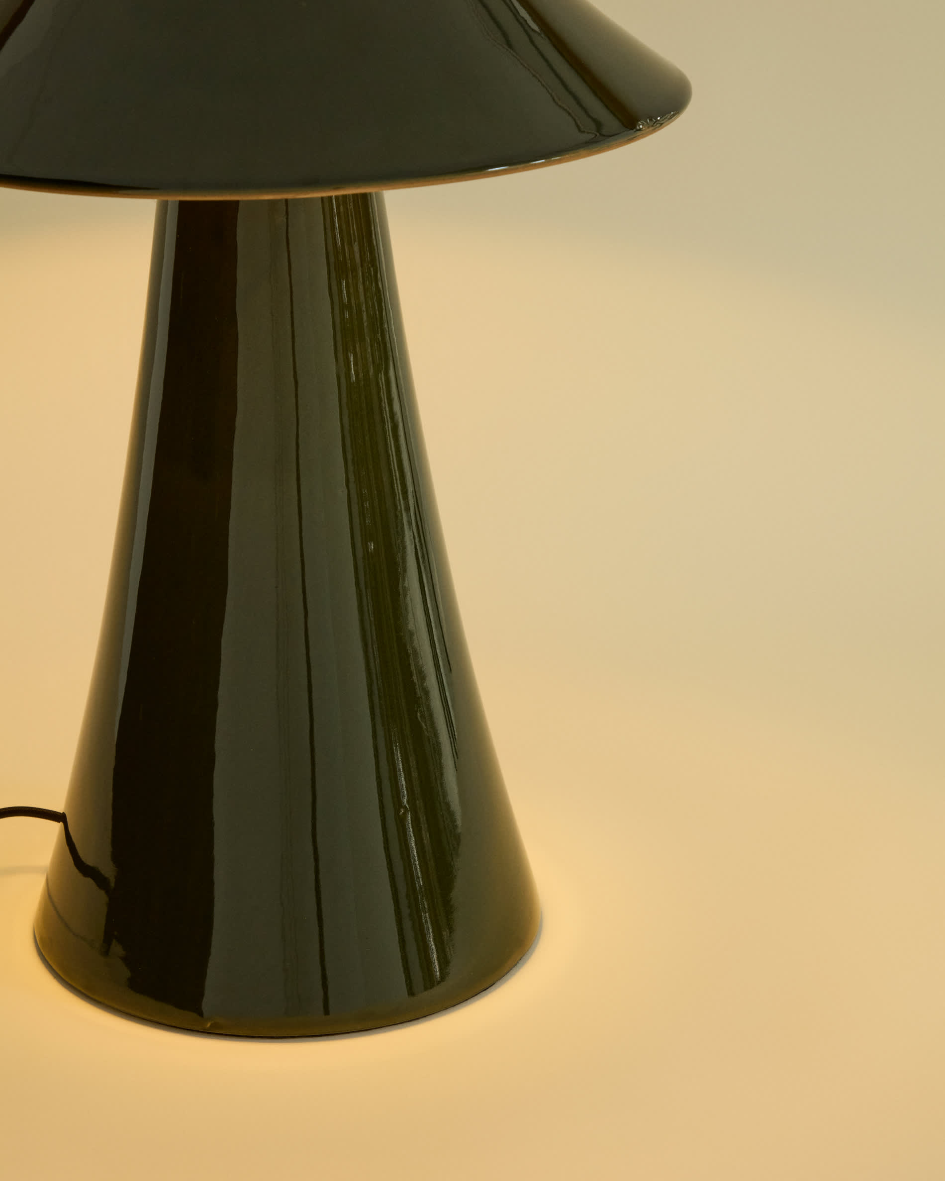 Ceren green ceramic table lamp 54 cm
