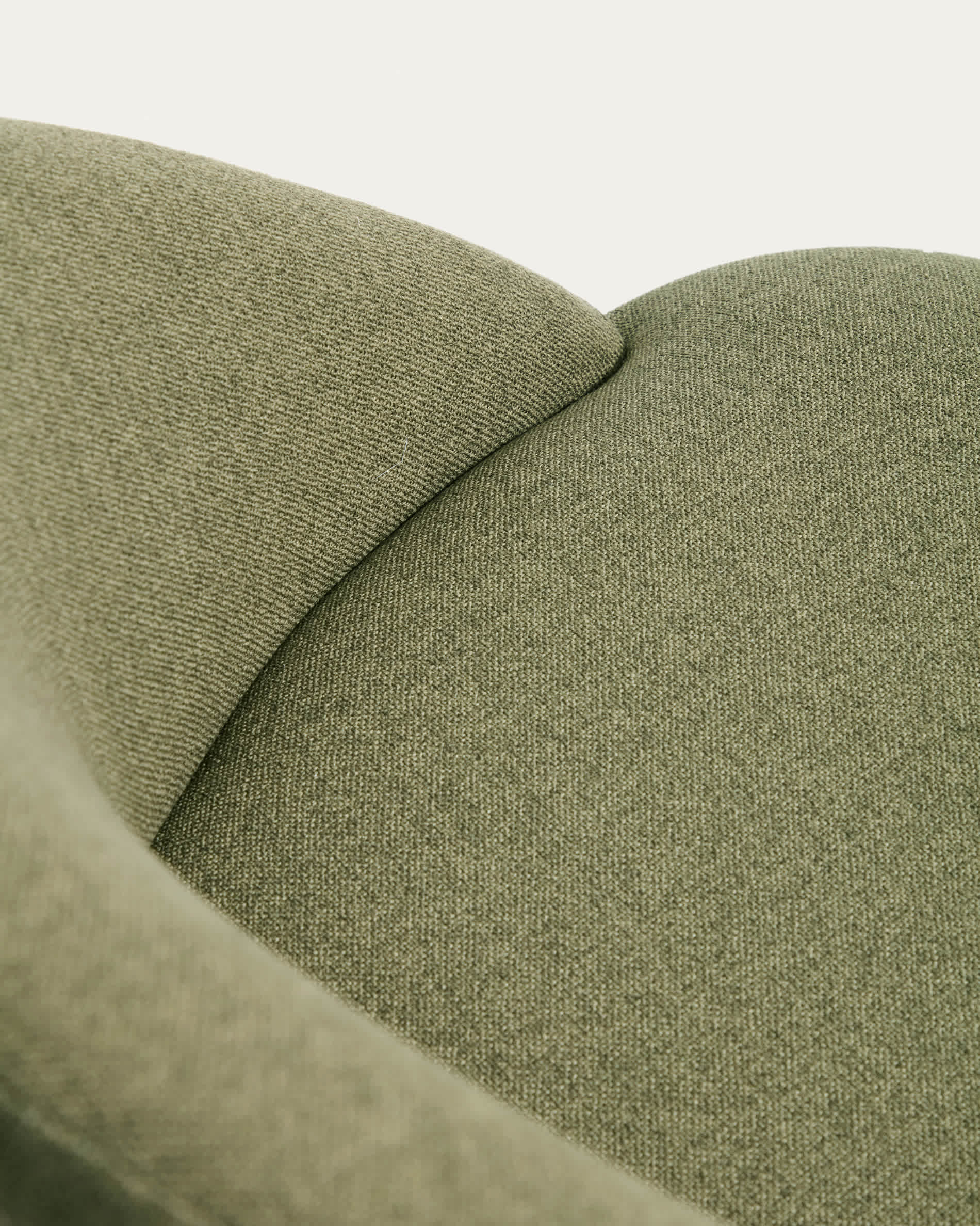 Bonali chair in green chenille with green metal legs FSC Mix Credit