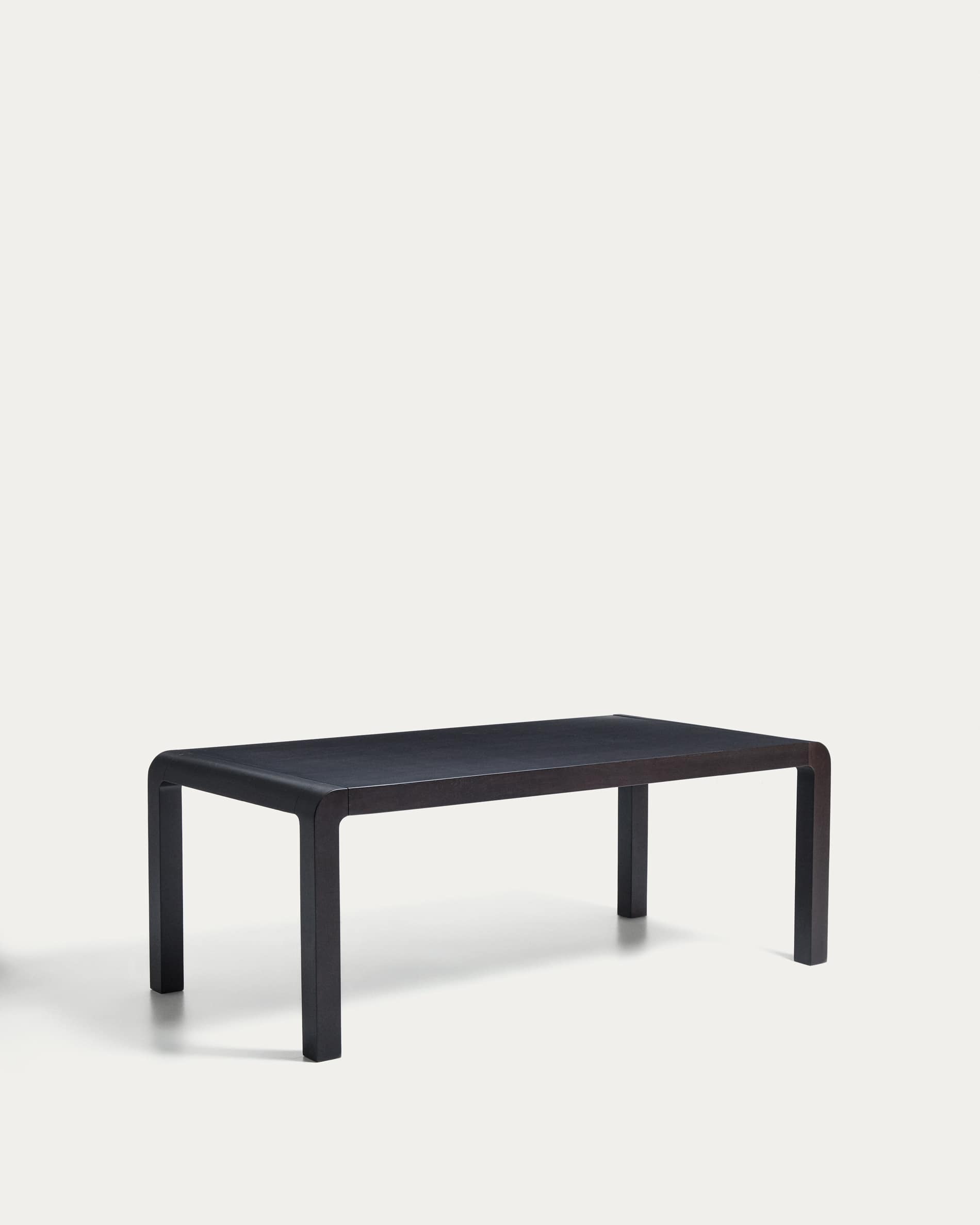 Erisia extendable table in solid oak wood with an ebonised finish 200 (280) x 100 cm FSC 100%