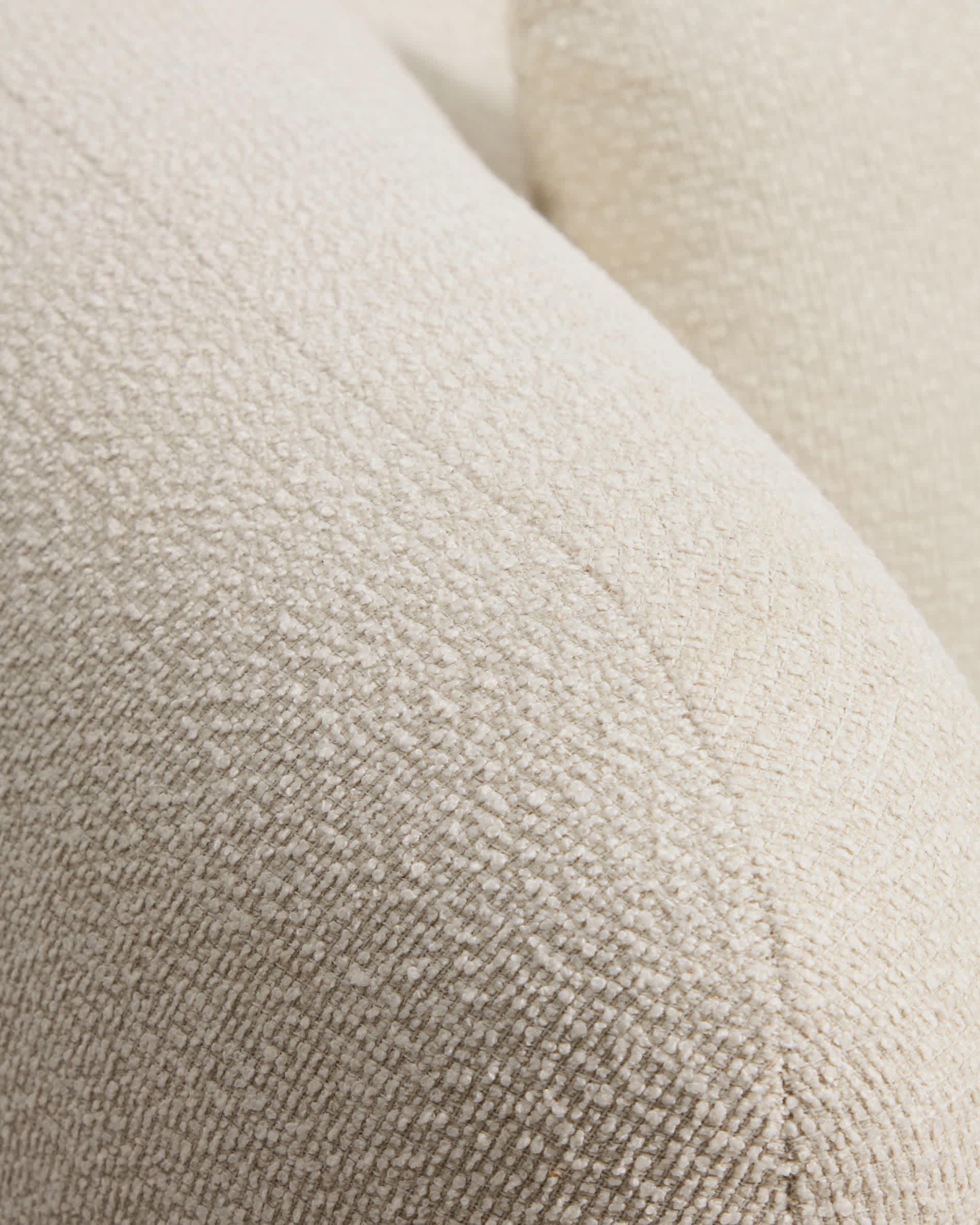 Martina fire-retardant ecru chenille armchair with cushion FSC Mix Credit