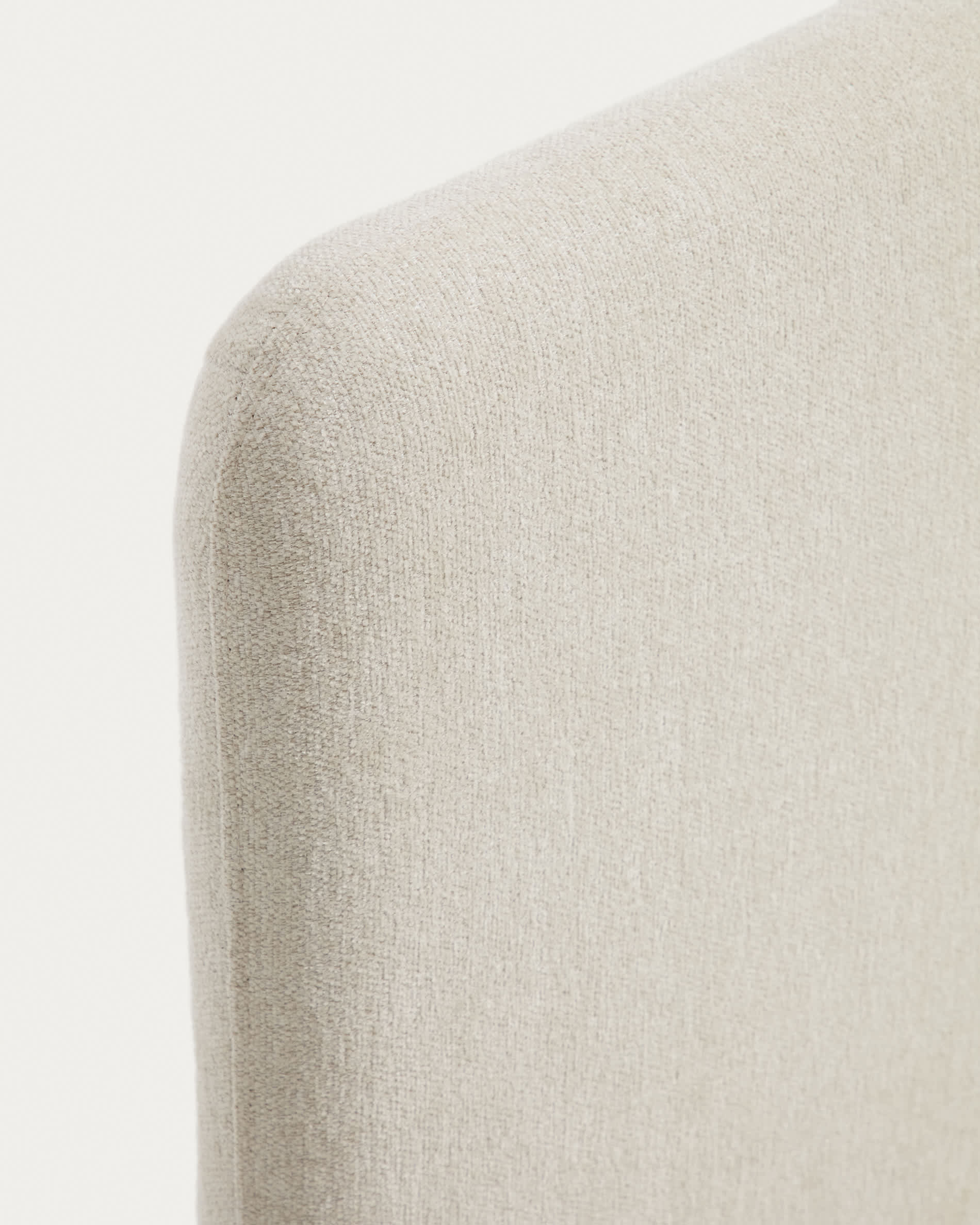 Selven beige chenille bed for 90 x 200cm mattress