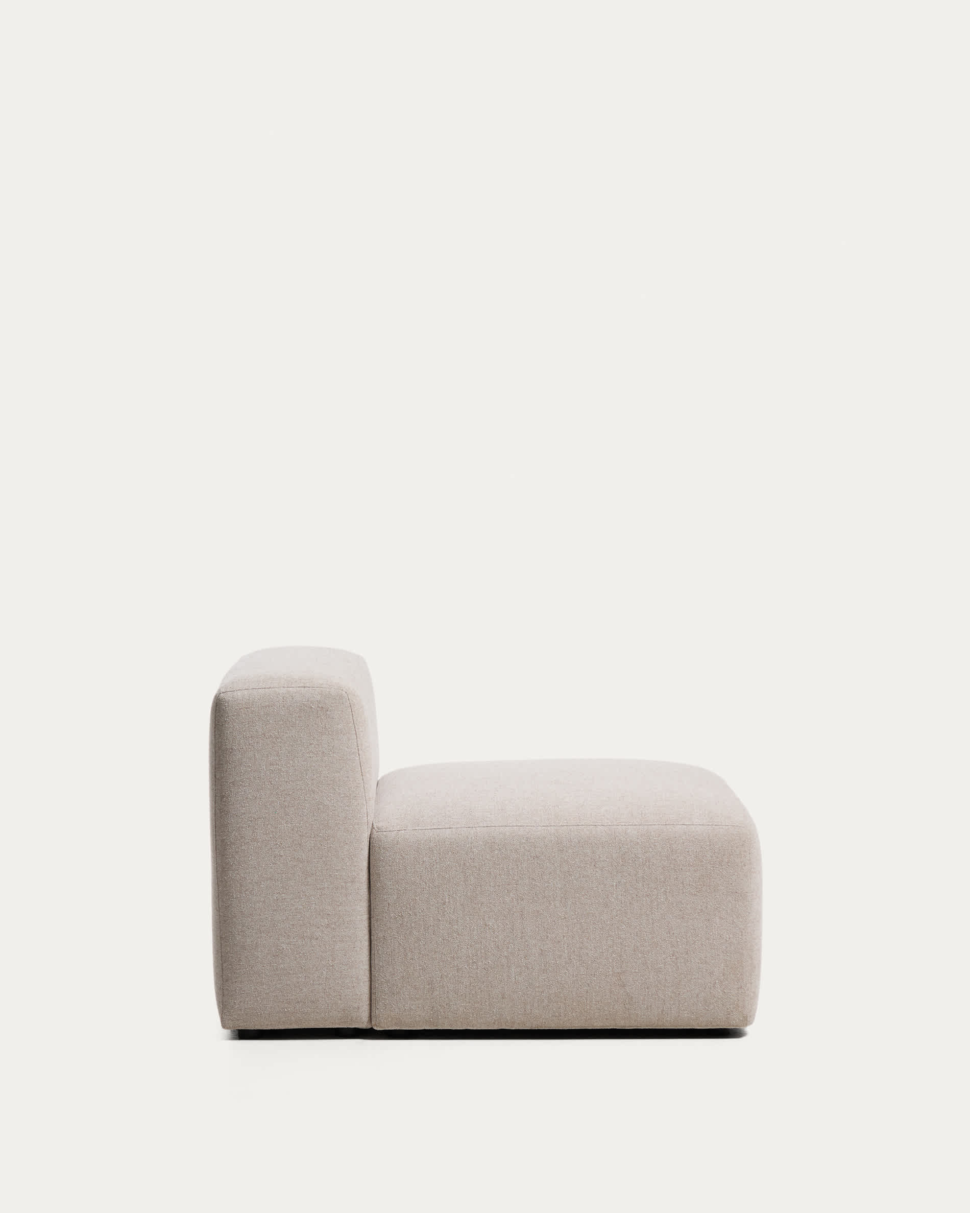 Blok beige chenille armchair 90cm FSC Mix Credit