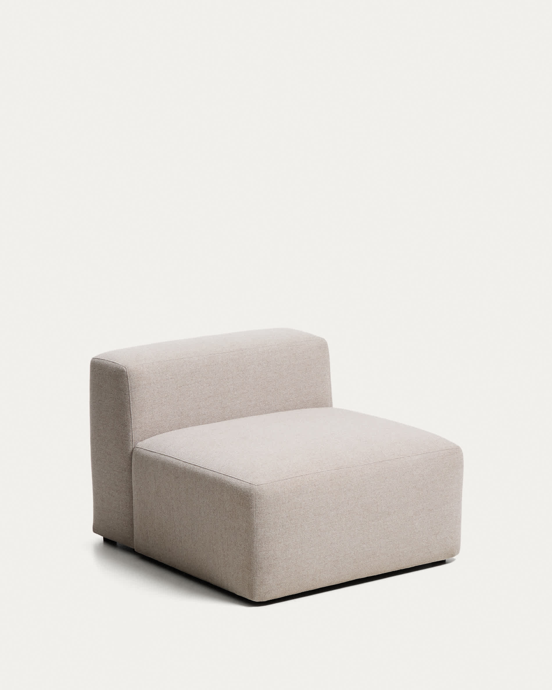Blok beige chenille armchair 90cm FSC Mix Credit