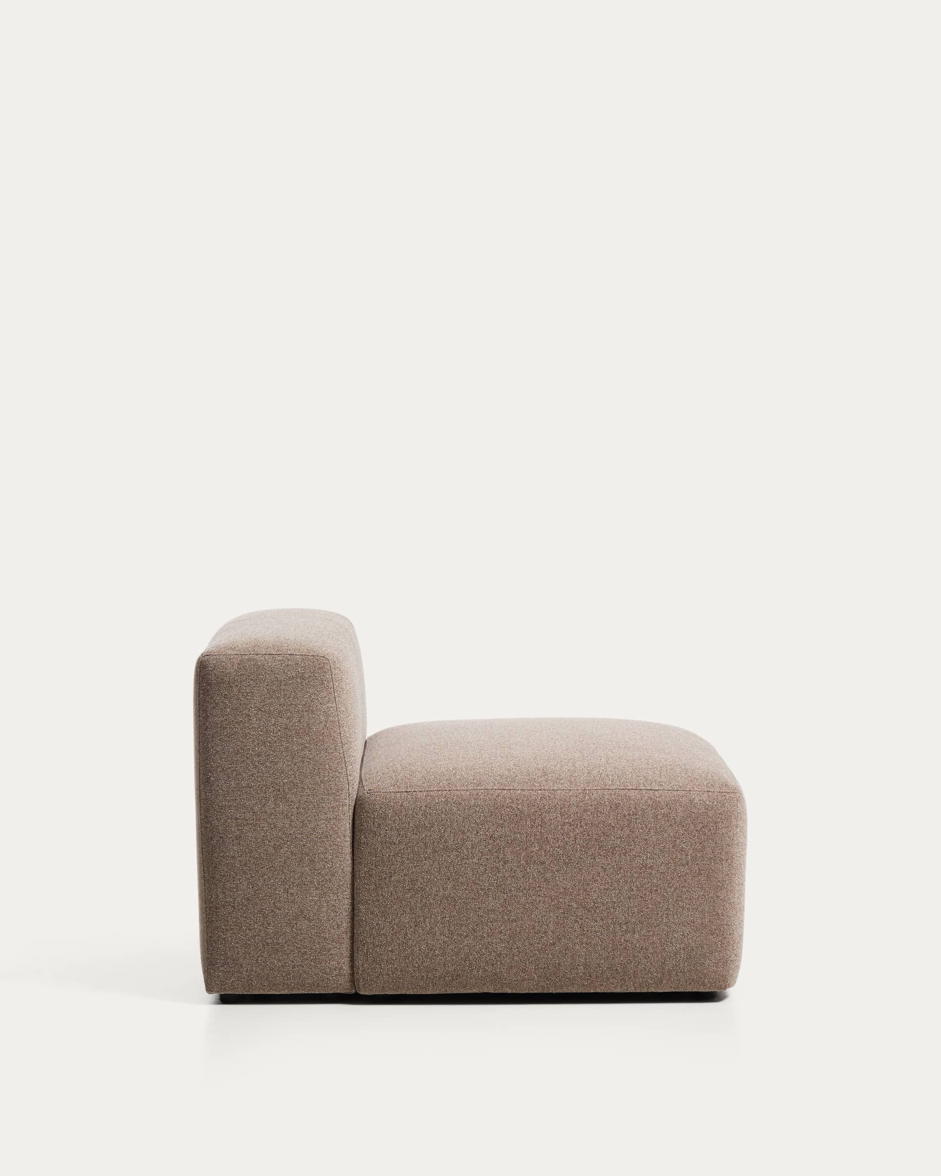 Blok brown chenille armchair 90cm FSC Mix Credit