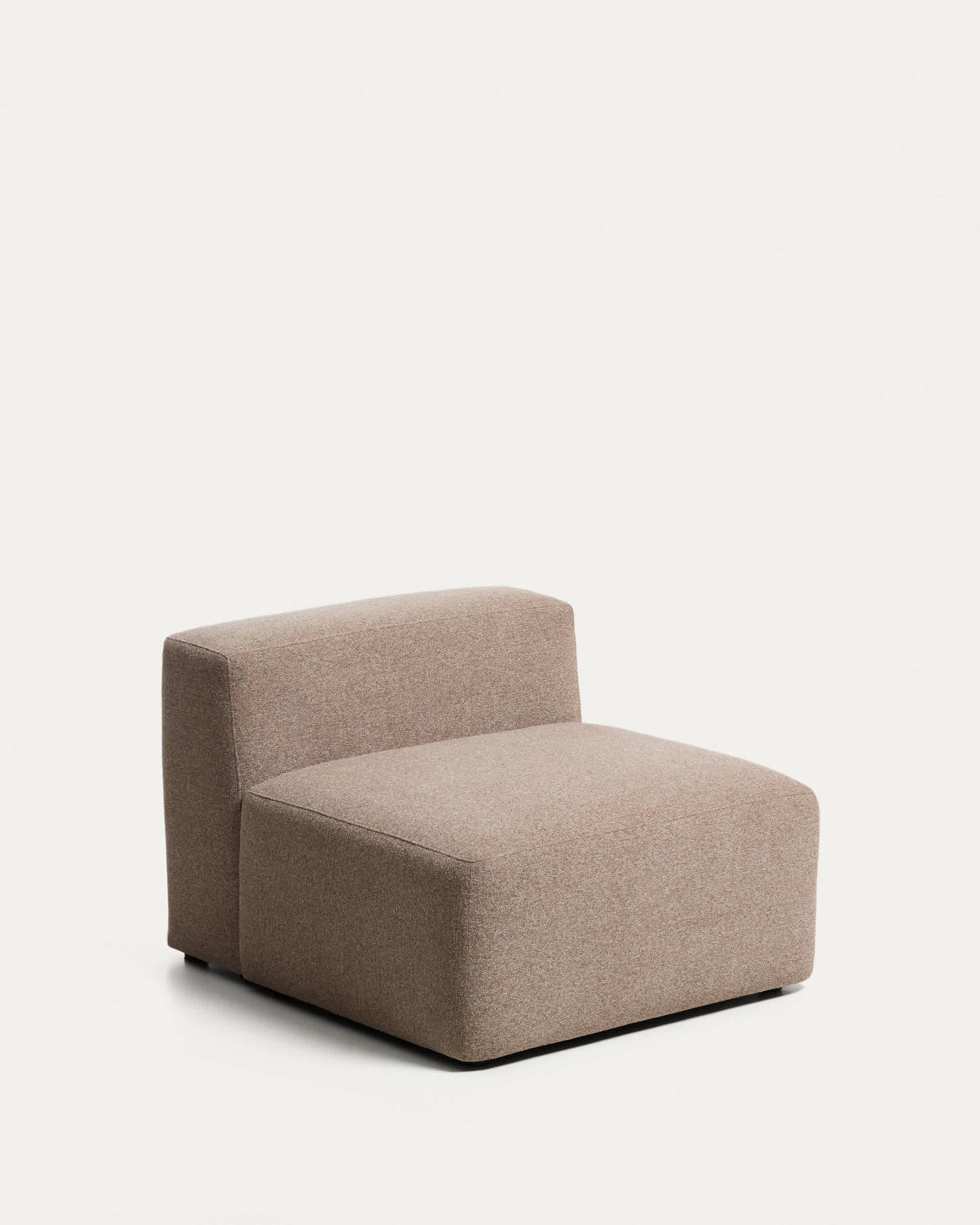 Blok brown chenille armchair 90cm FSC Mix Credit