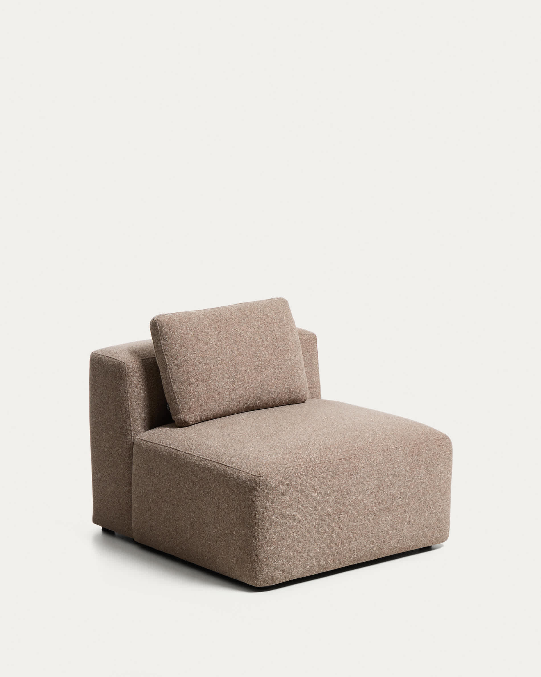 Blok brown chenille armchair 90cm FSC Mix Credit
