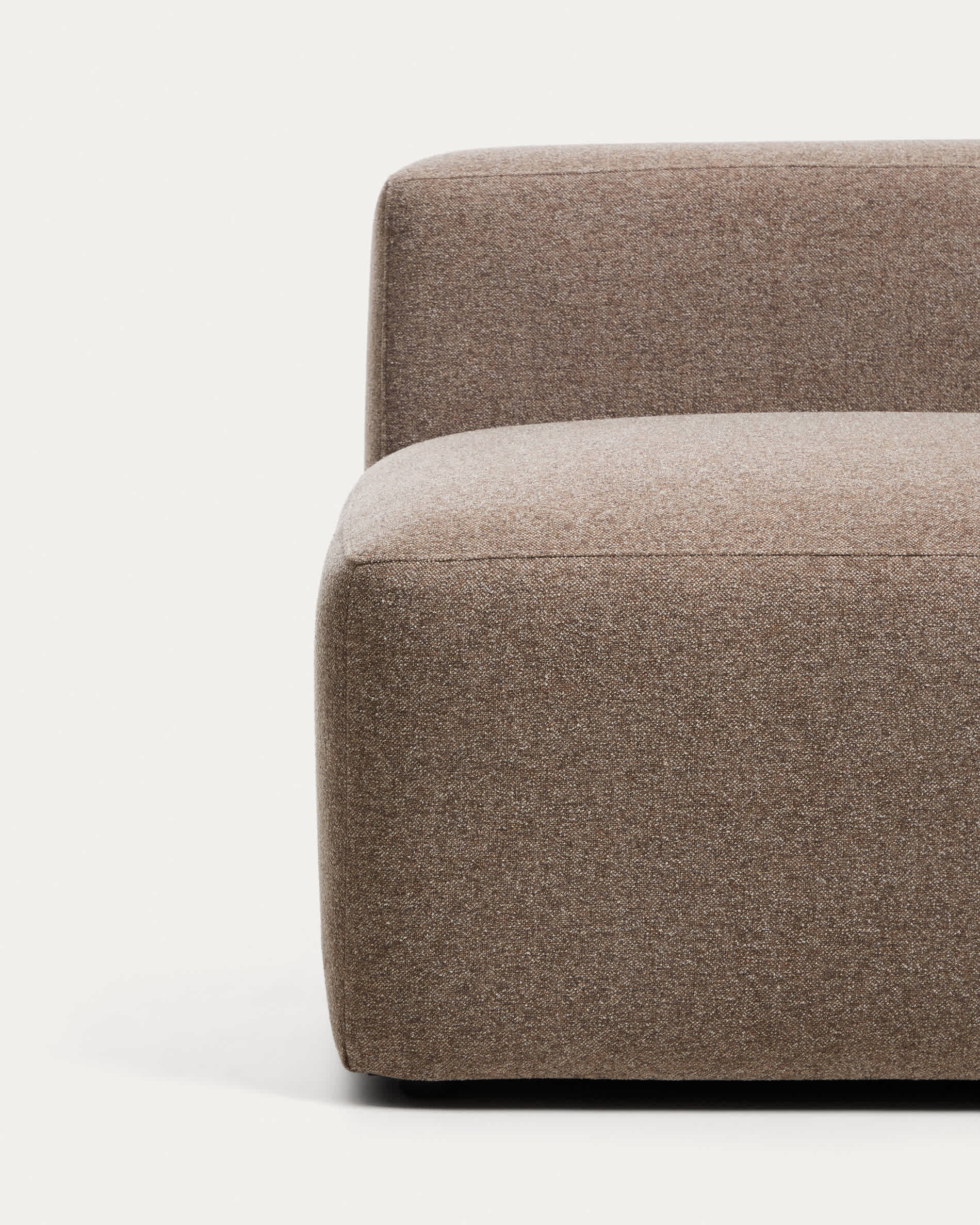 Blok brown chenille armchair 90cm FSC Mix Credit