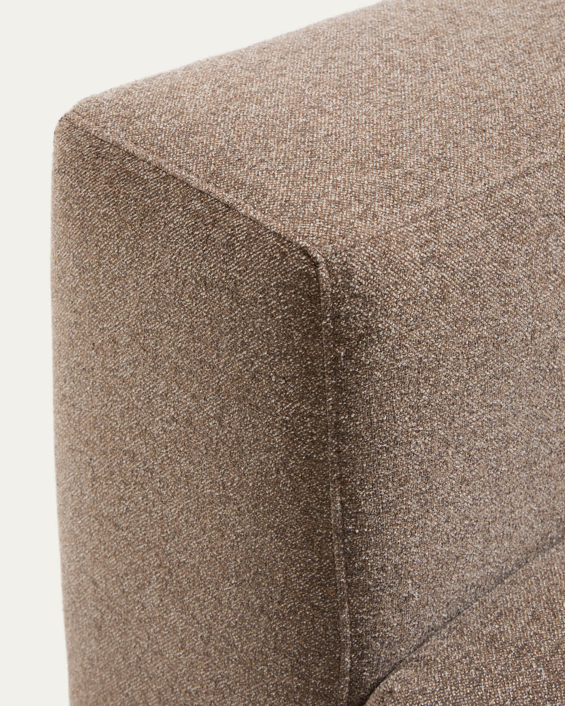 Blok brown chenille armchair 90cm FSC Mix Credit