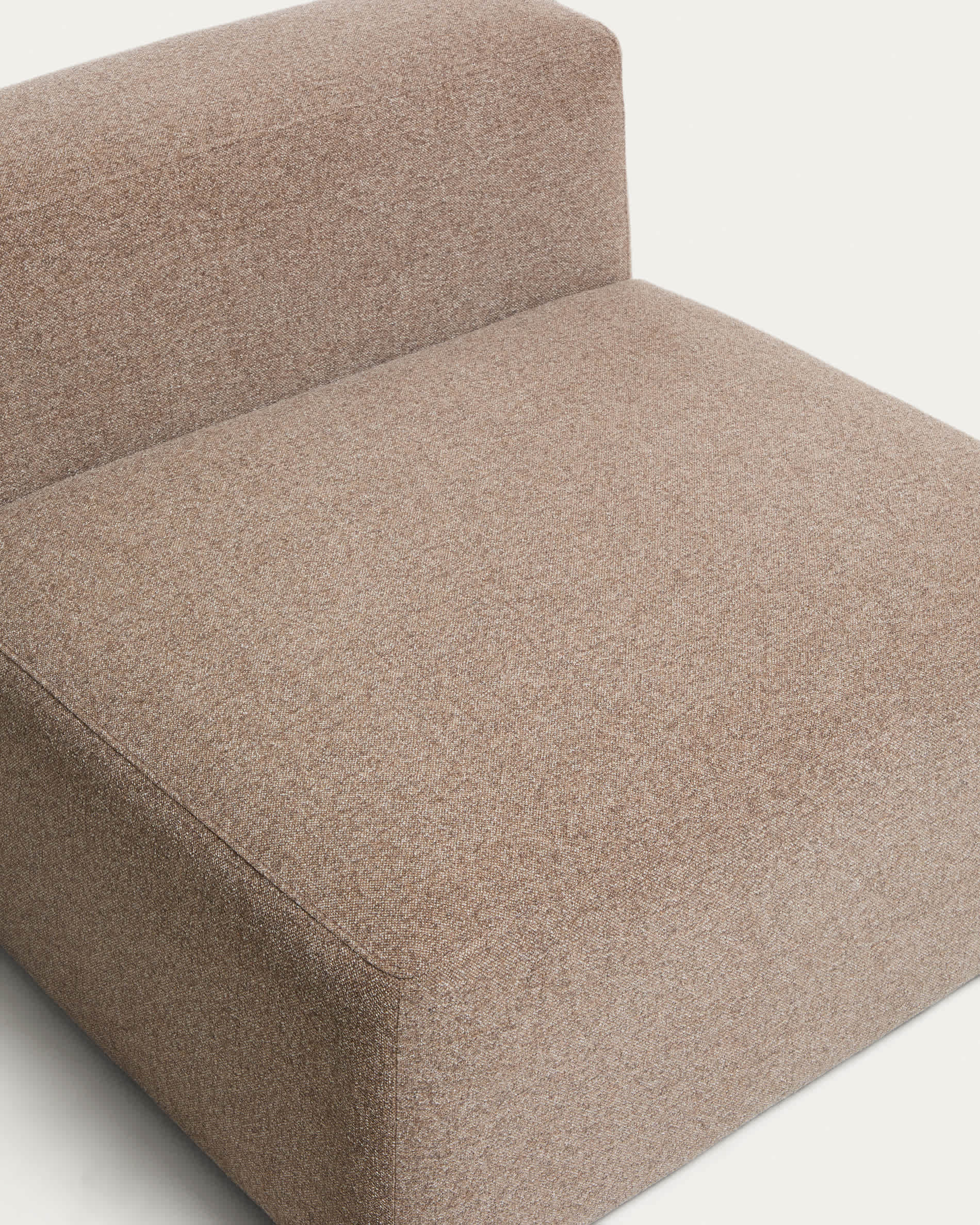 Blok brown chenille armchair 90cm FSC Mix Credit