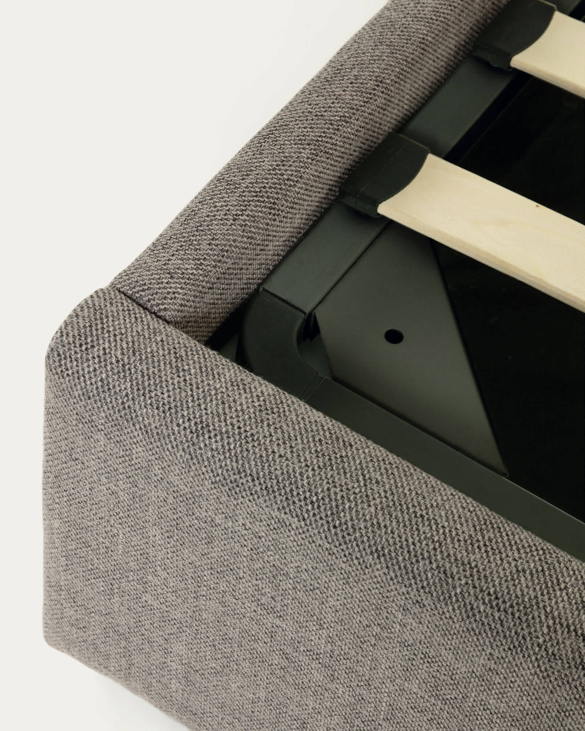 Nahiri grey lift-up storage bed for a 180 x 200 cm mattress