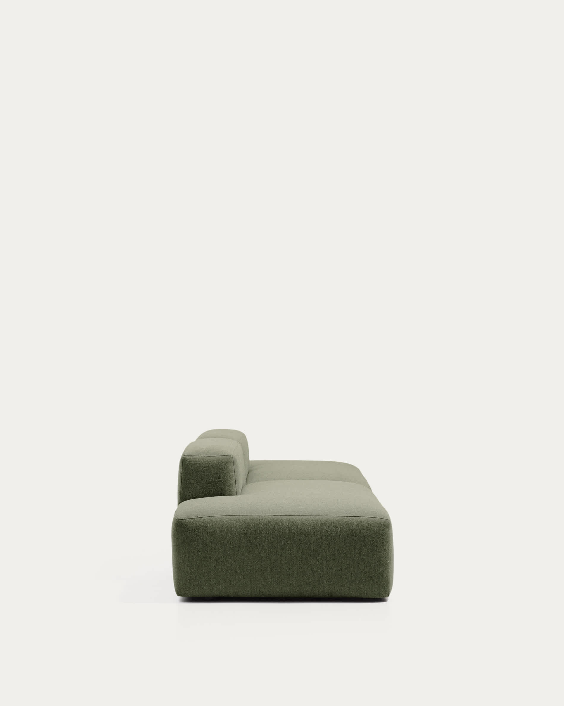 Blok 3-seater moss green chenille sofa 290cm FSC Mix Credit