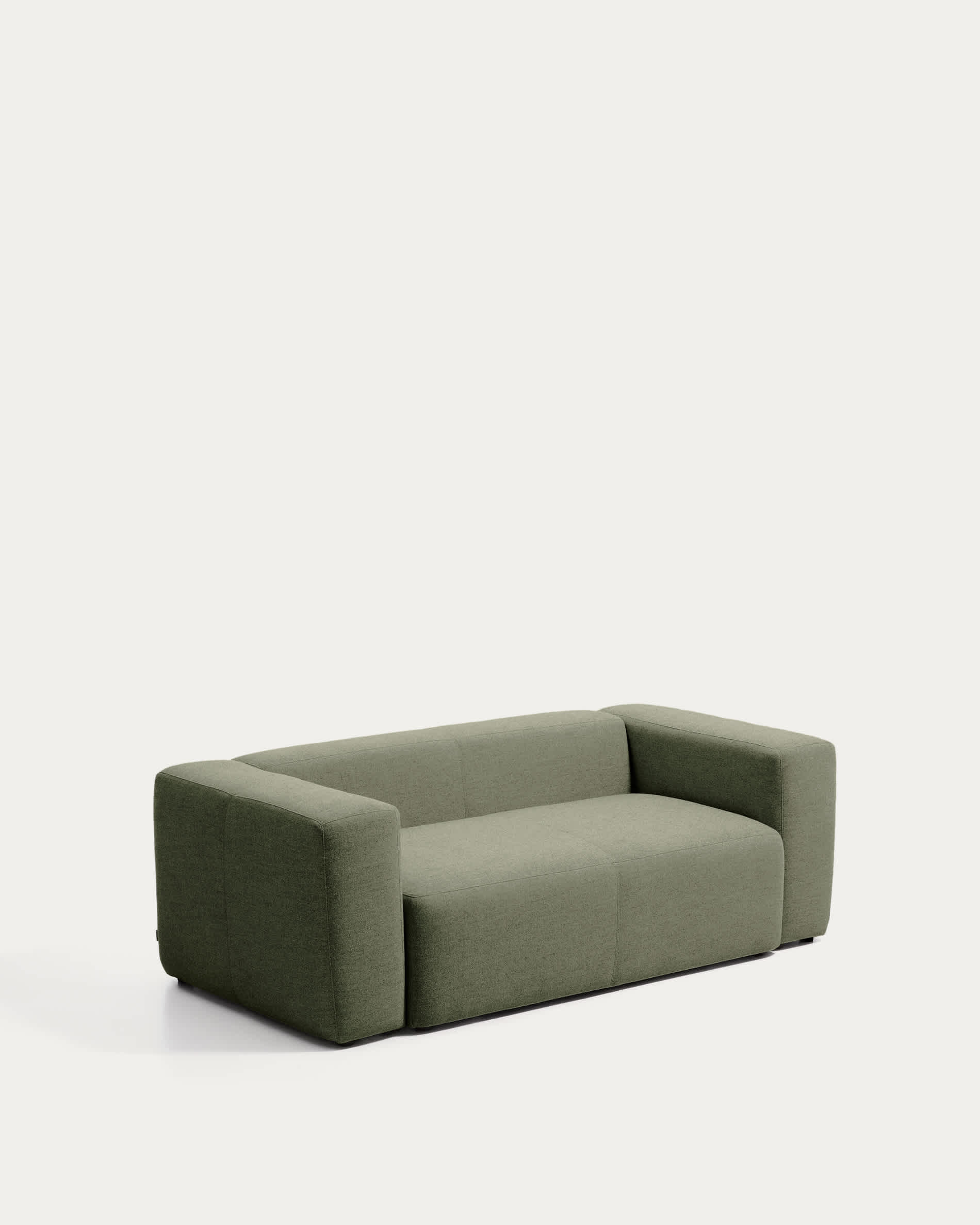 Blok 2-seater moss green chenille sofa 210cm FSC Mix Credit