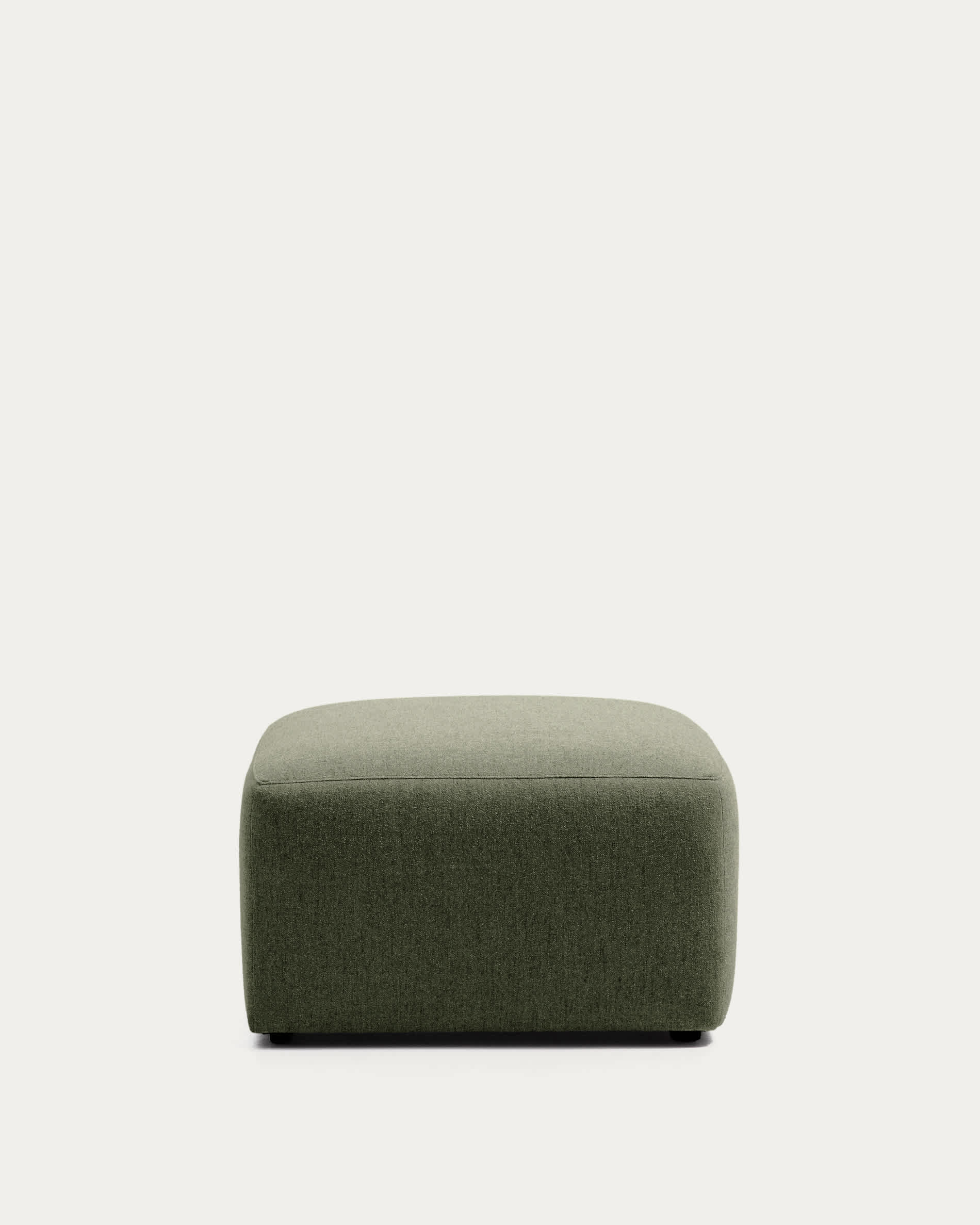 Blok moss green chenille footrest 90 x 74cm FSC Mix Credit