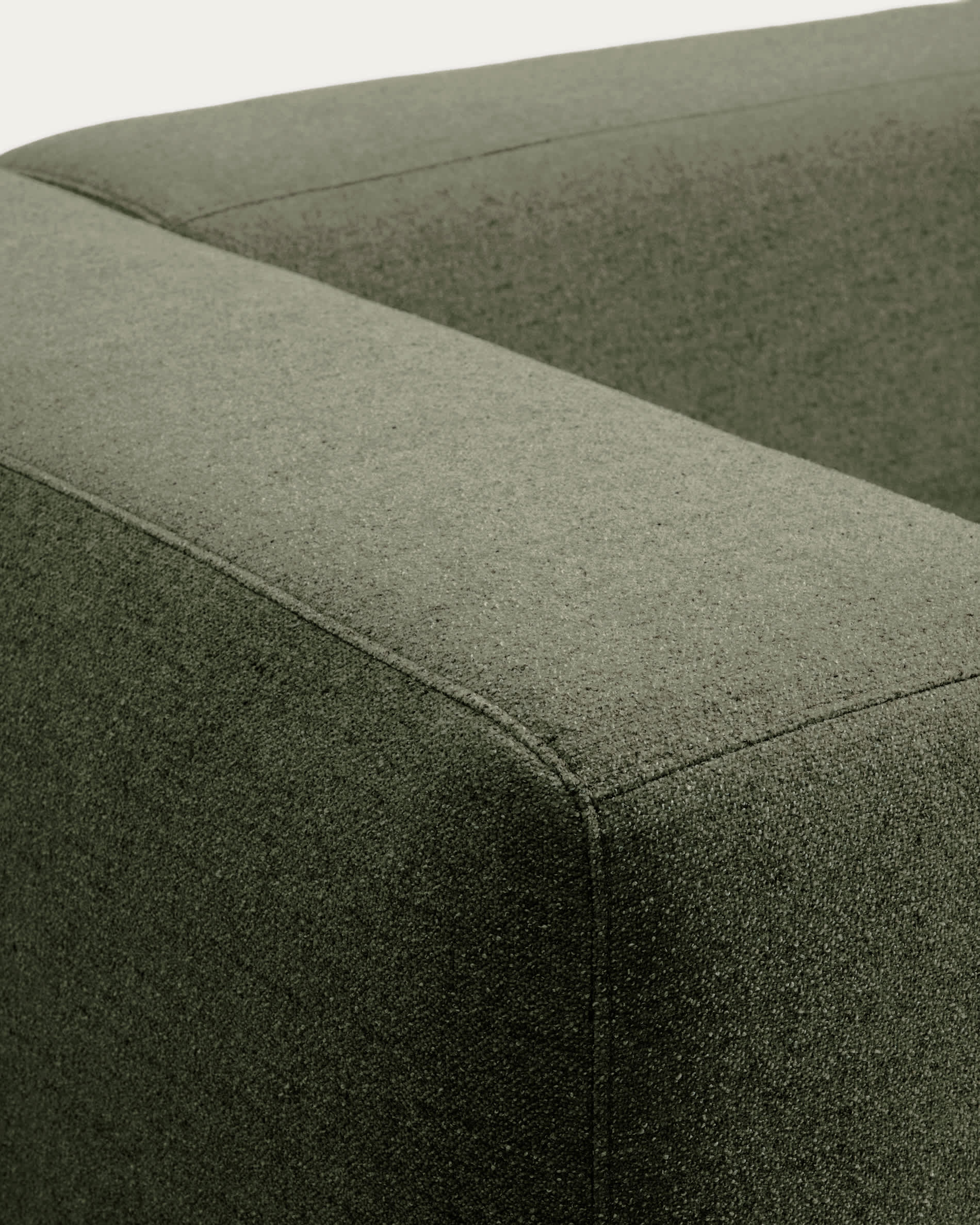 Blok 2-seater moss green chenille sofa 210cm FSC Mix Credit