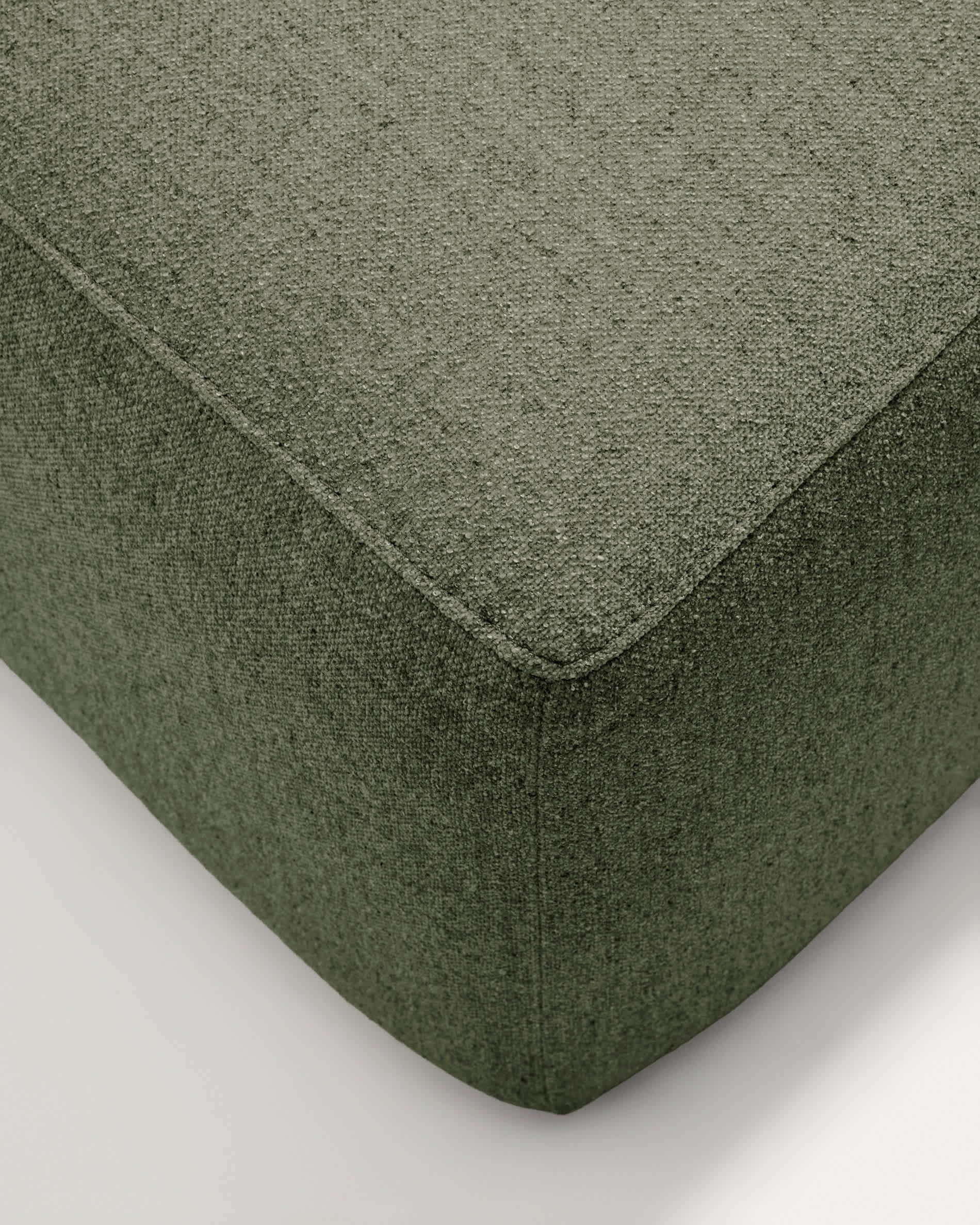 Blok 3-seater moss green chenille sofa 290cm FSC Mix Credit
