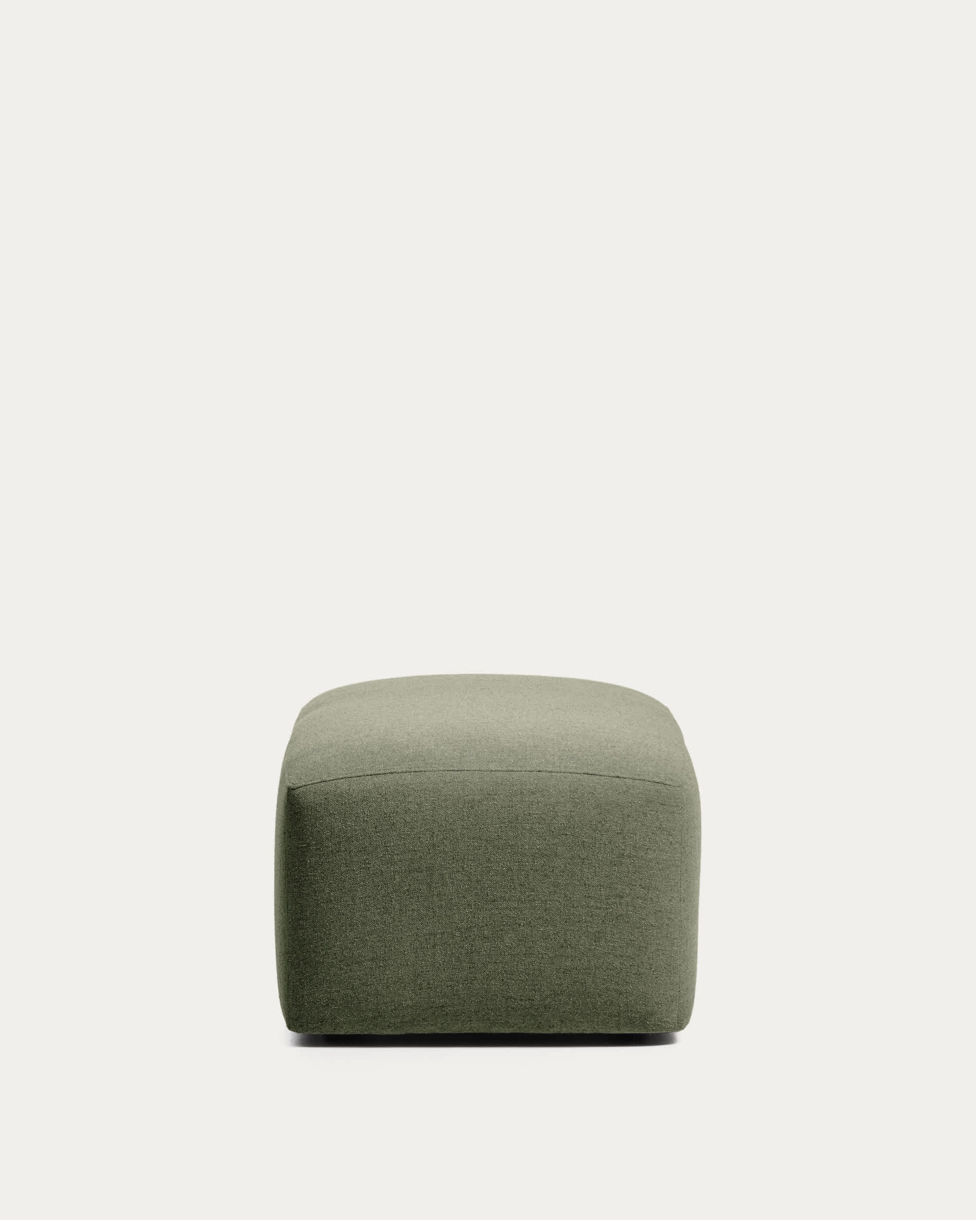 Blok green chenille end pouffe 60x104cm FSC Mix Credit