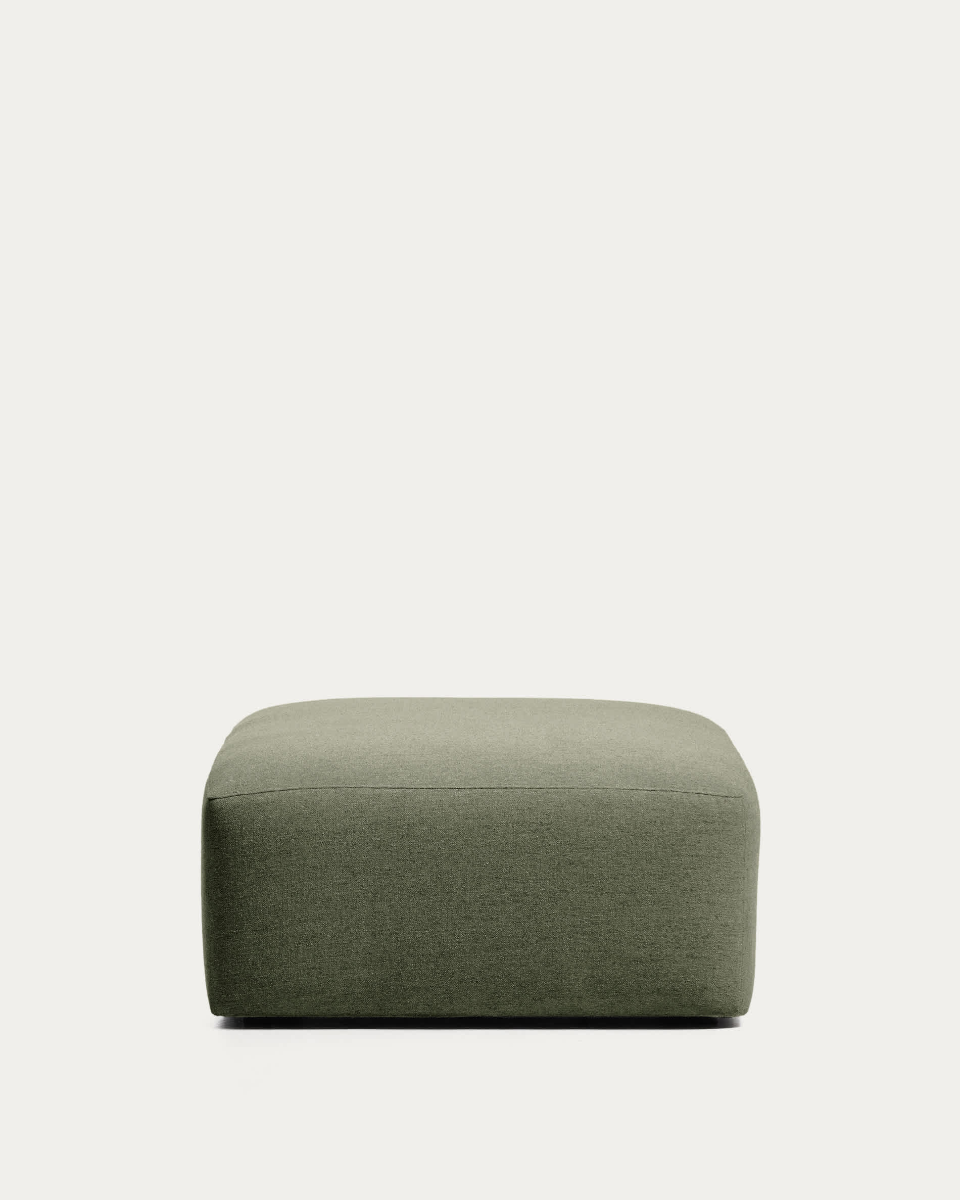 Blok green chenille end pouffe 90x104cm FSC Mix Credit