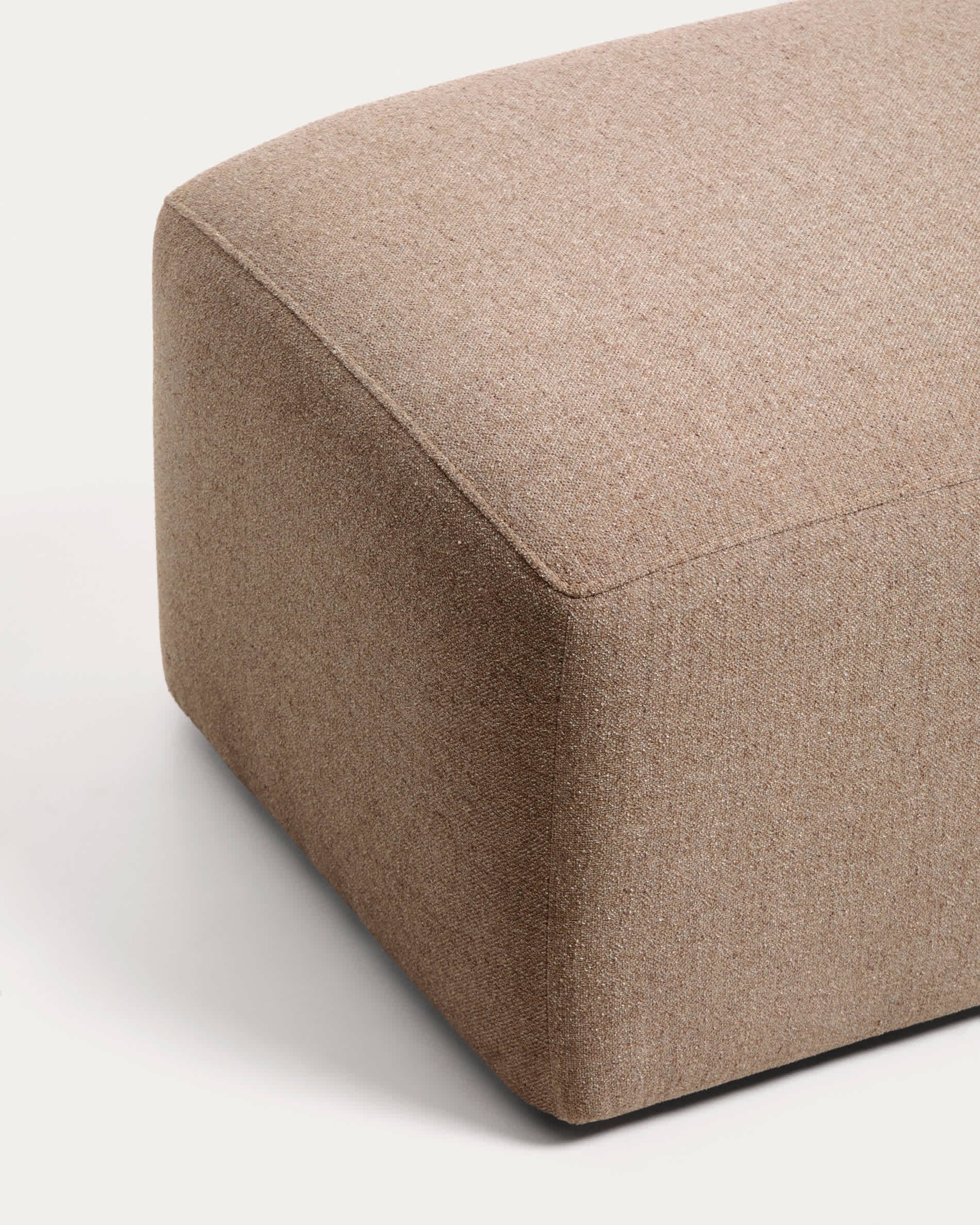 Blok brown chenille end pouffe 60x104cm FSC Mix Credit