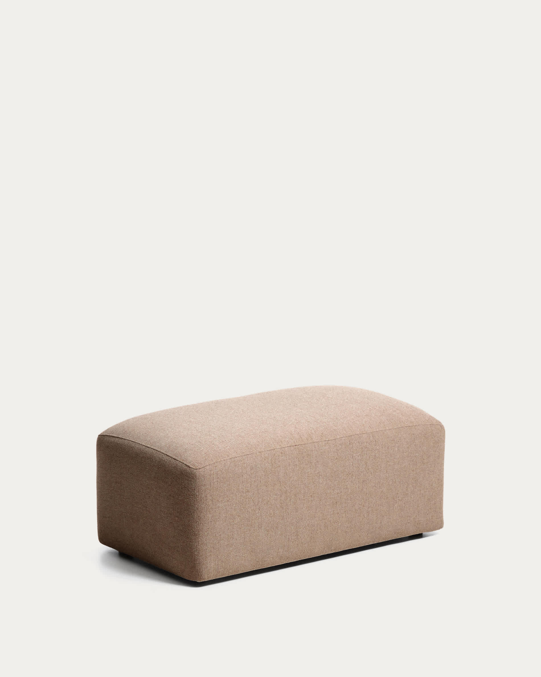 Blok brown chenille end pouffe 60x104cm FSC Mix Credit