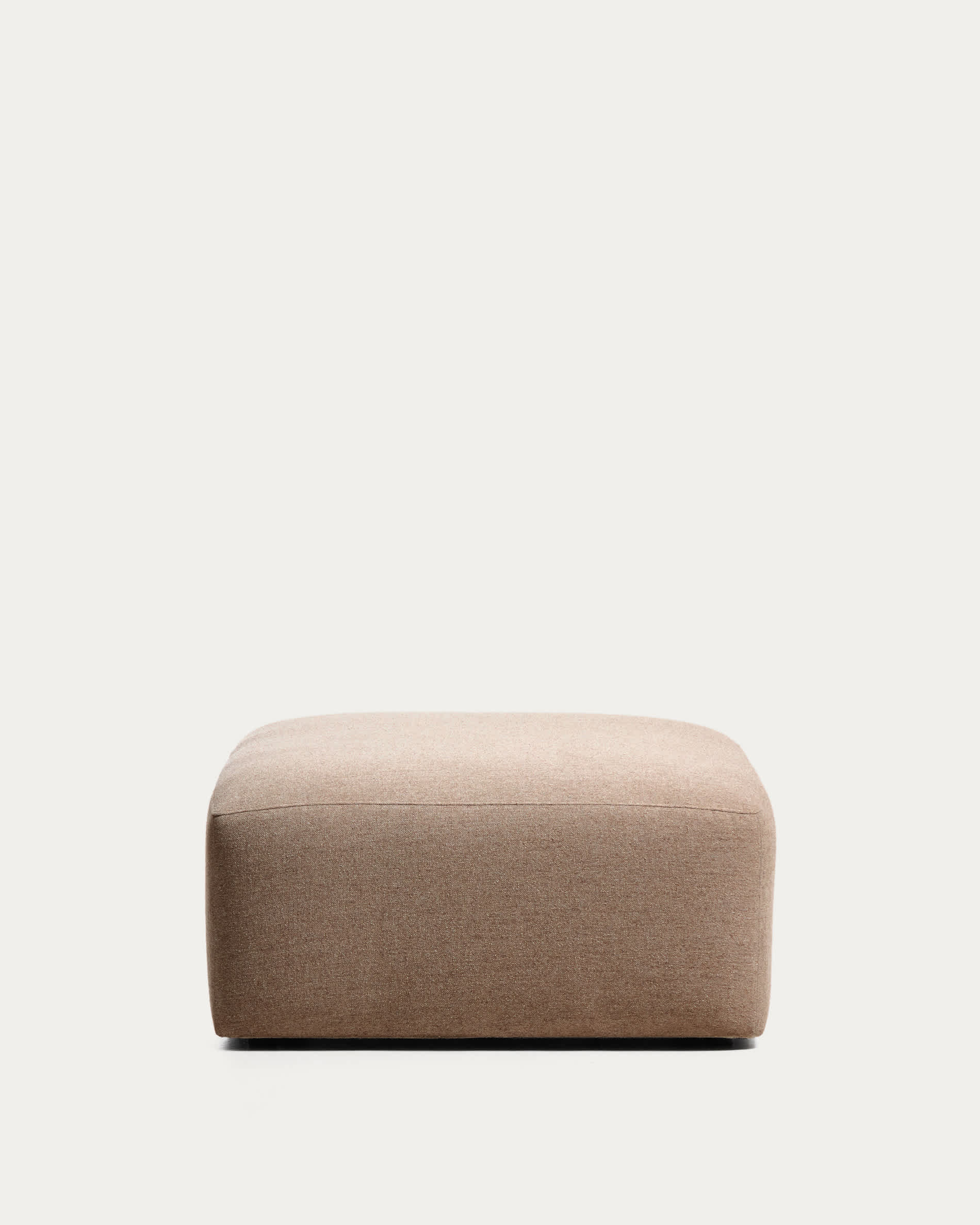 Blok brown chenille end pouffe 90x104cm FSC Mix Credit