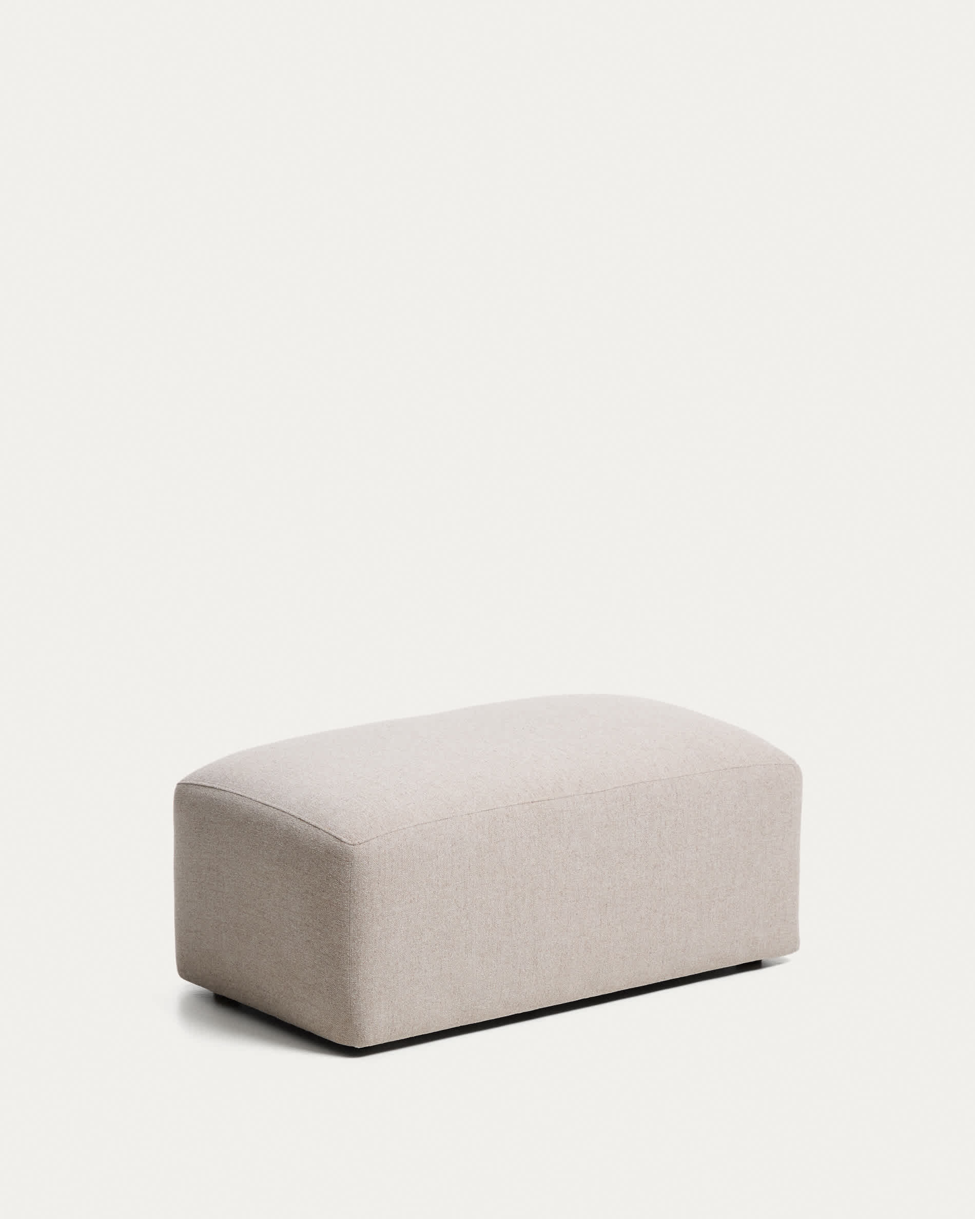 Blok beige chenille end pouffe 60x104cm FSC Mix Credit