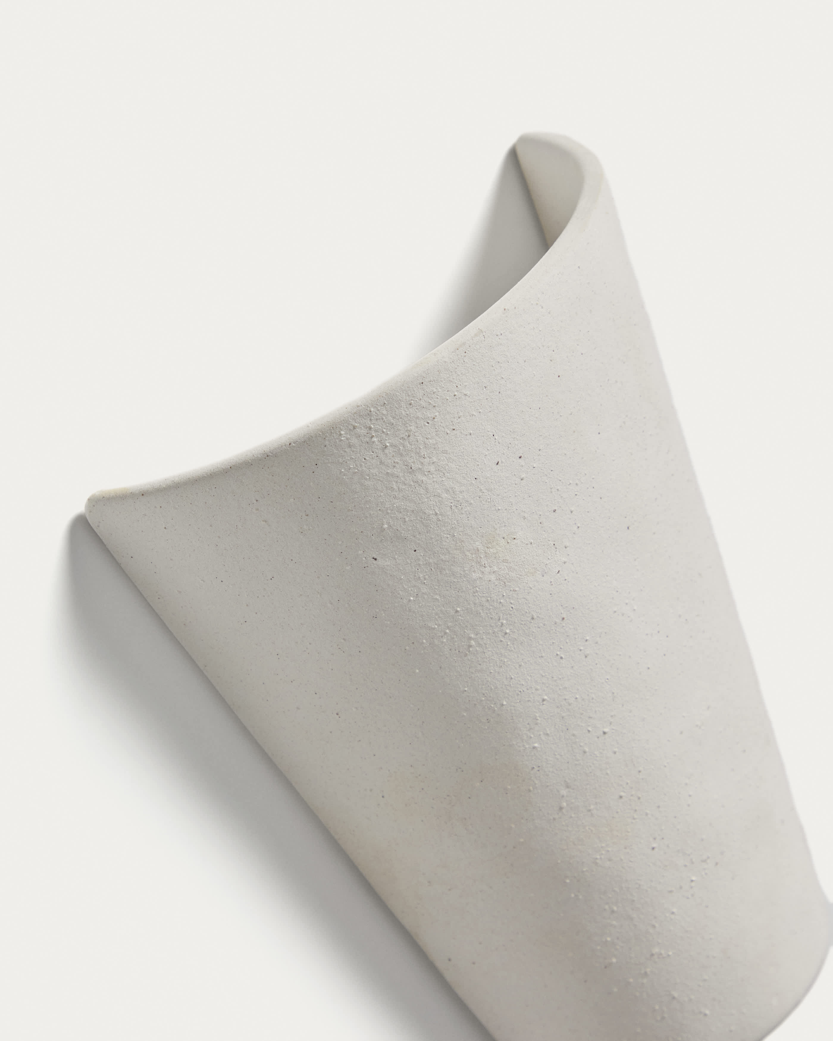 Ceren white ceramic wall lamp 21 cm
