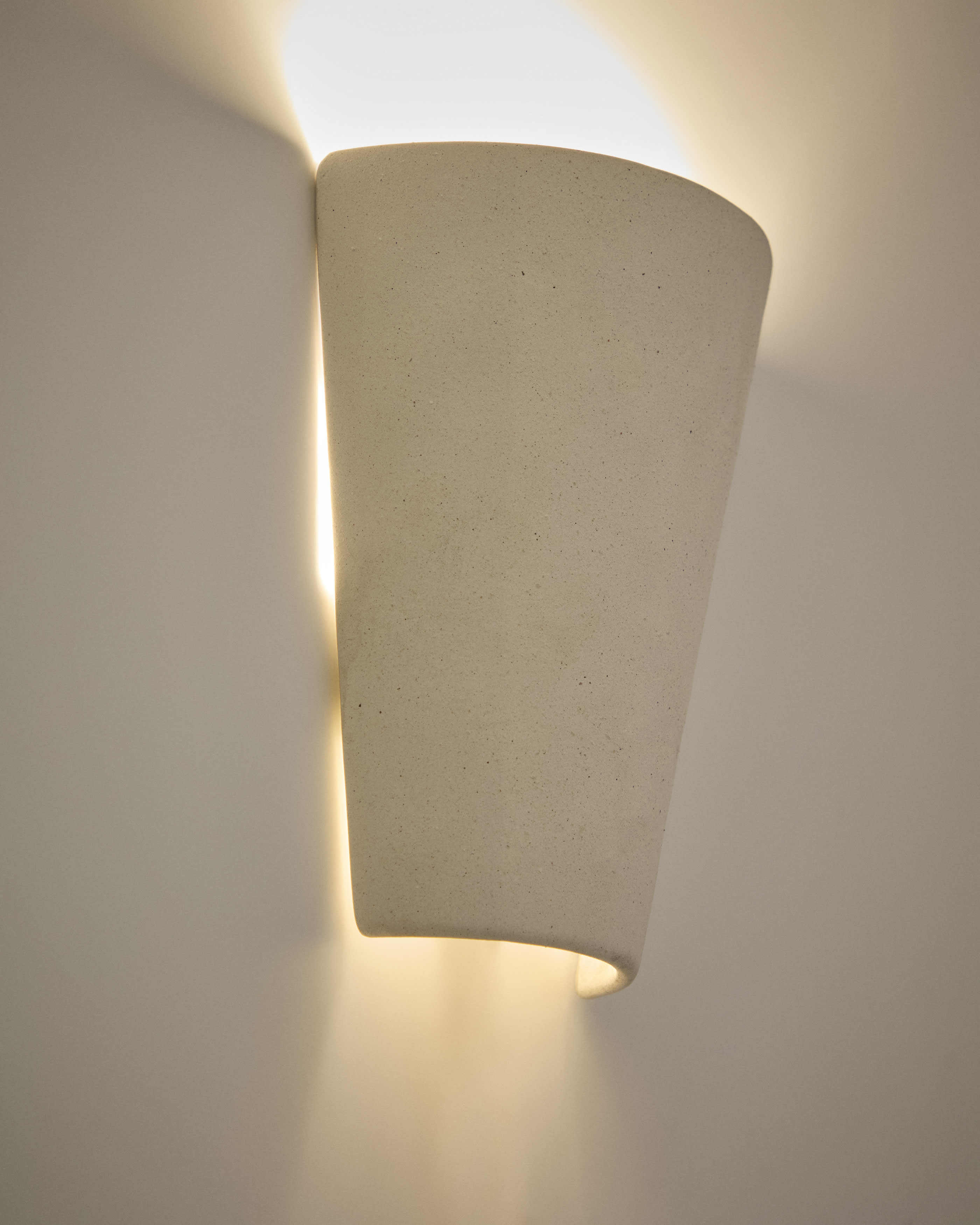 Ceren white ceramic wall lamp 21 cm