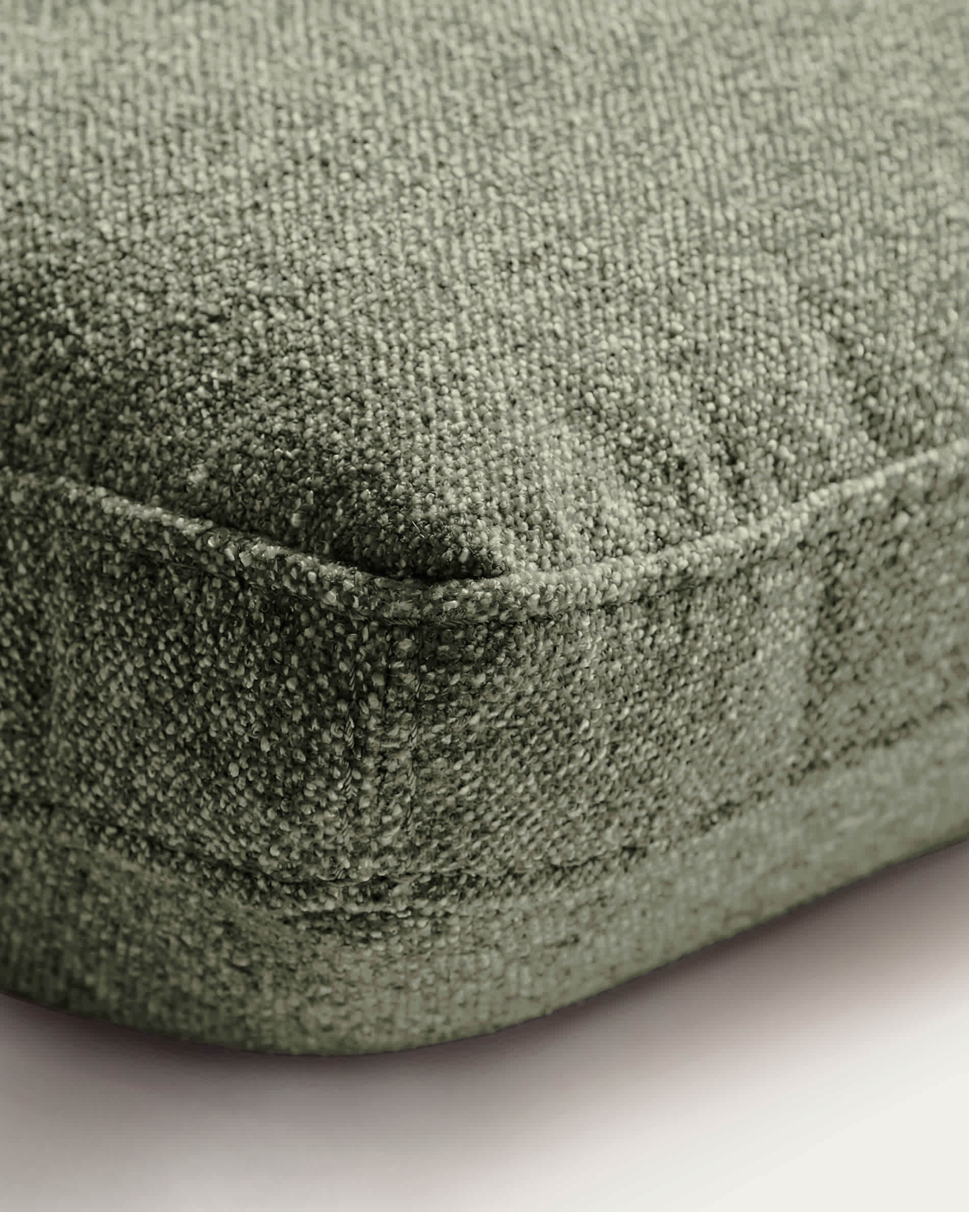 Blok moss green chenille cushion 50 x 60cm
