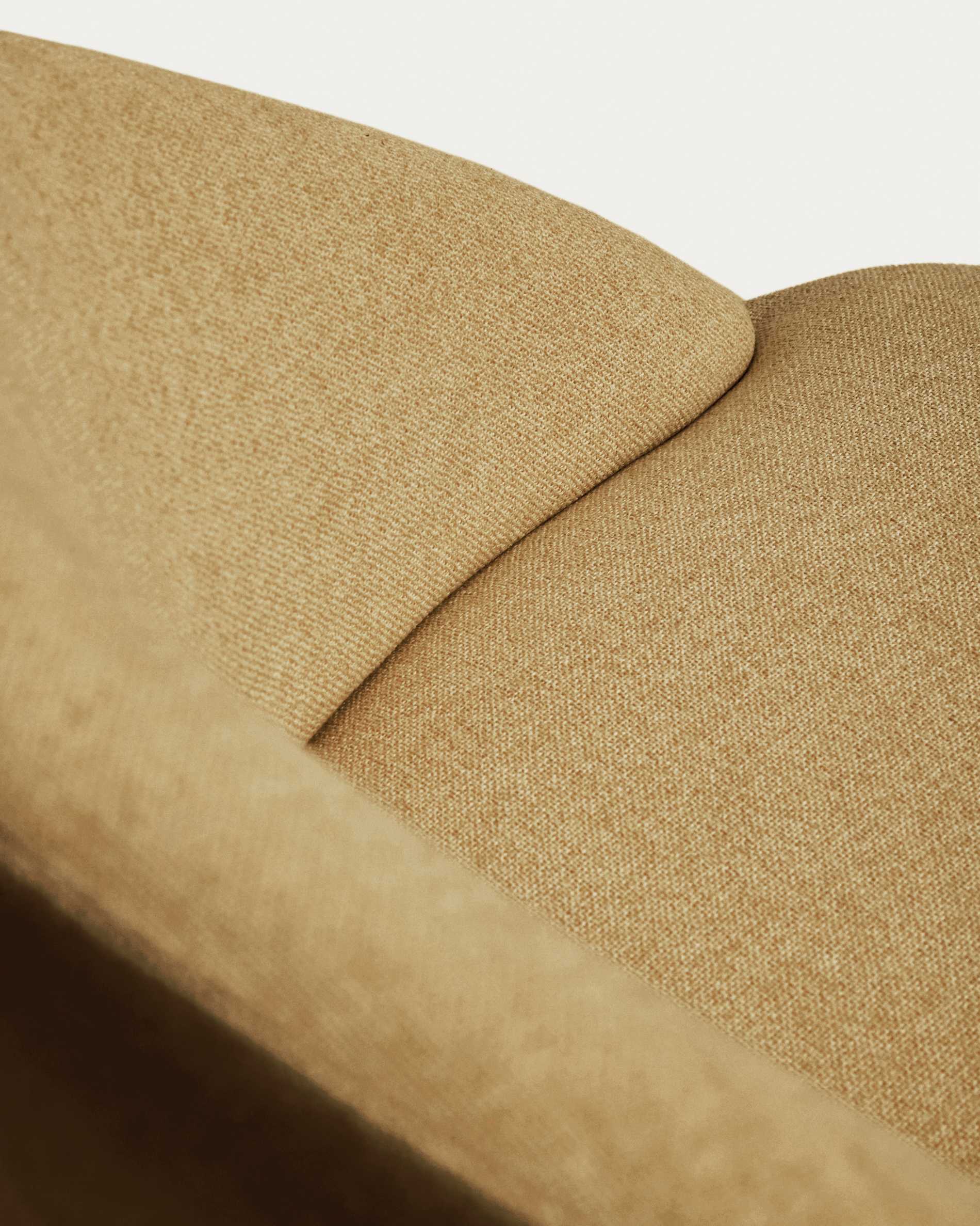 Bonali chair in mustard chenille with mustard metal legs FSC Mix Credit