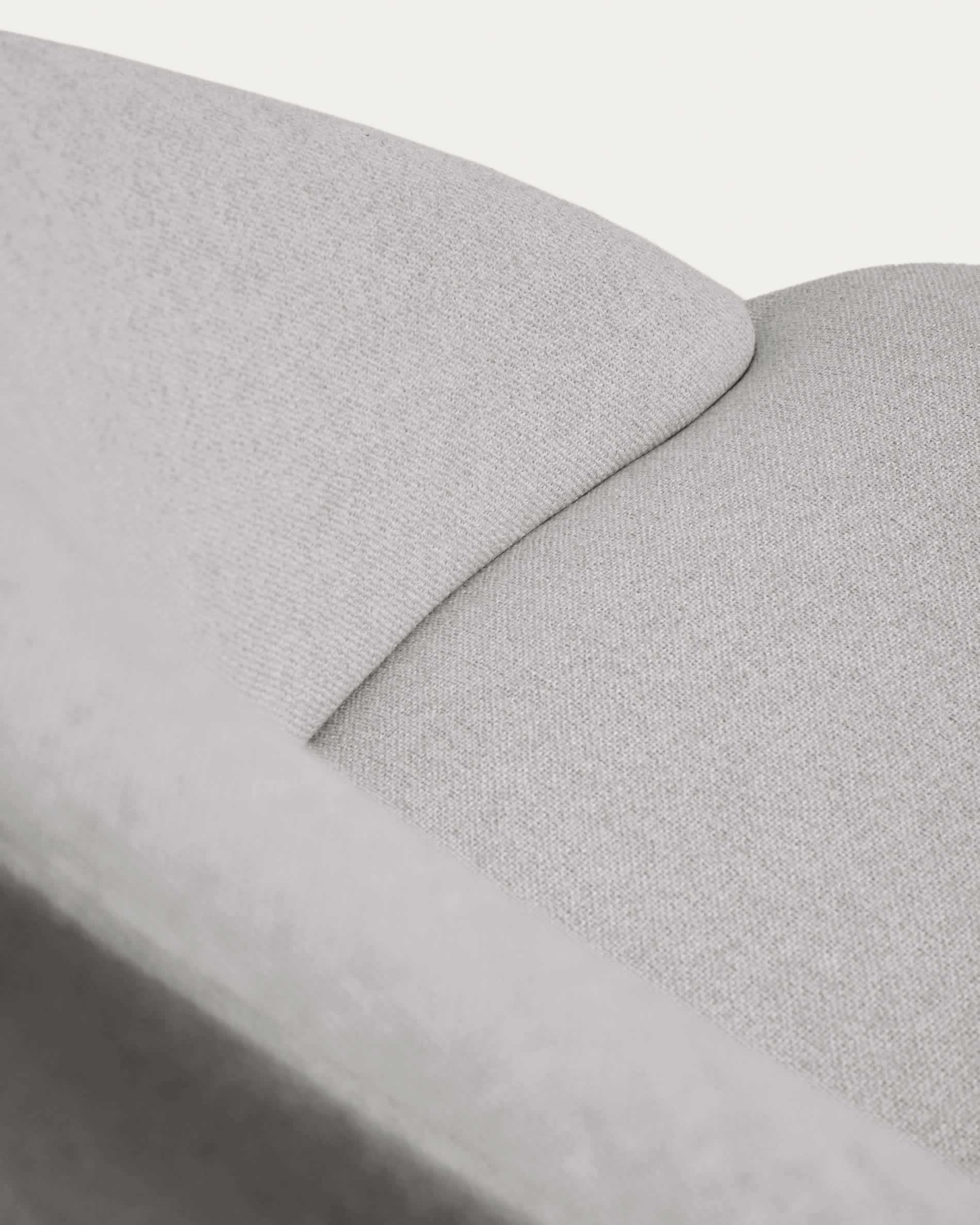 Bonali chair in grey chenille with grey metal legs FSC Mix Credit