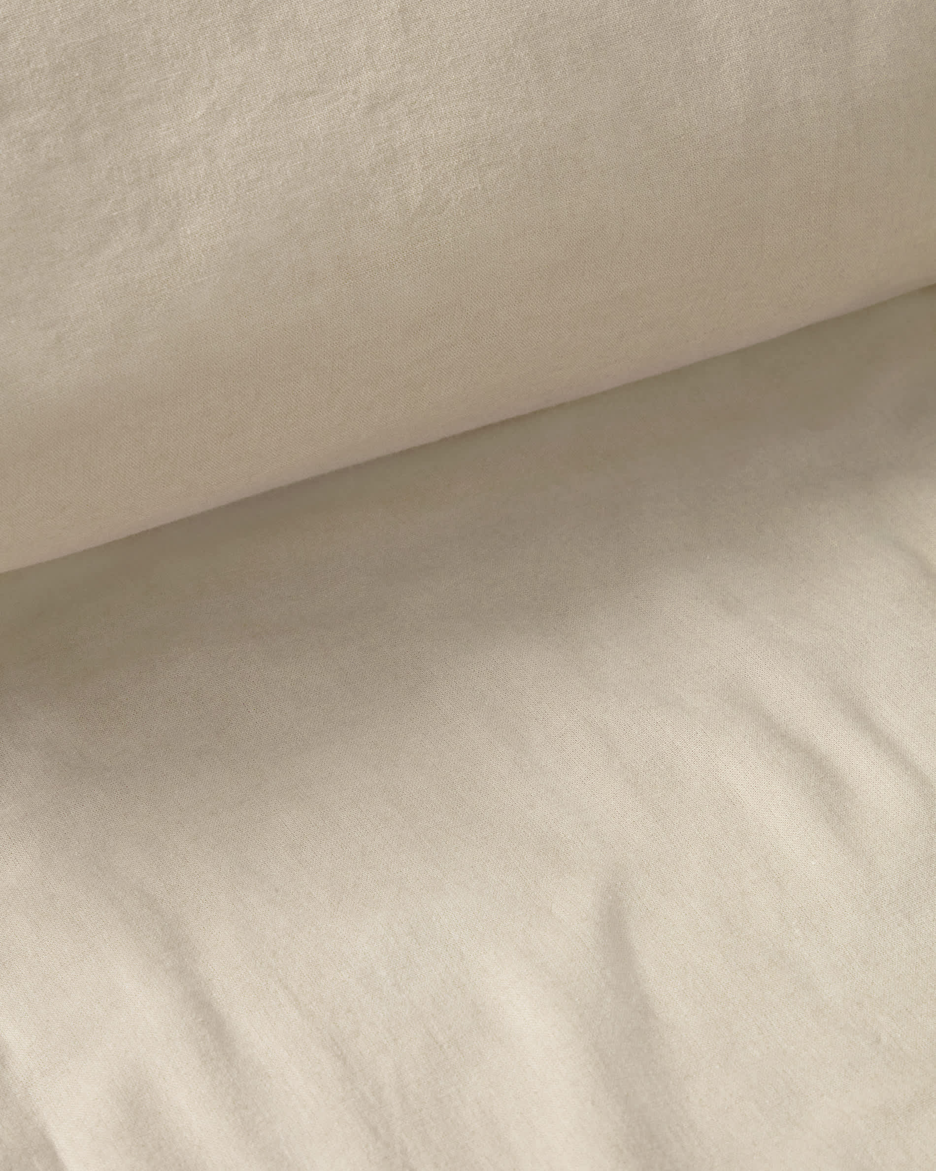 Simmel ecru linen blend duvet cover for 90 cm bed