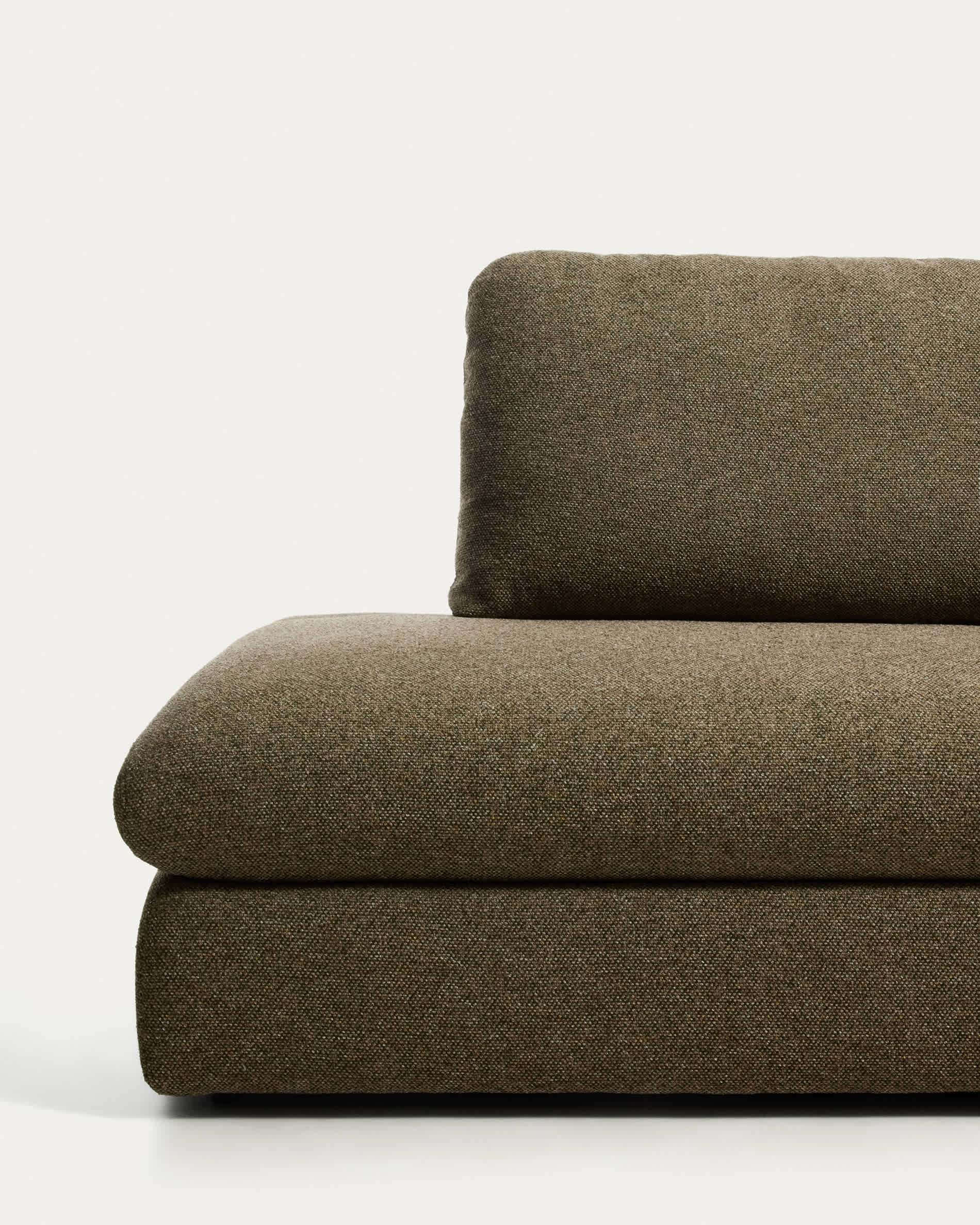 Vera olive green 5-seater corner sofa left-hand end section 245 x 330 cm FSC Mix Credit